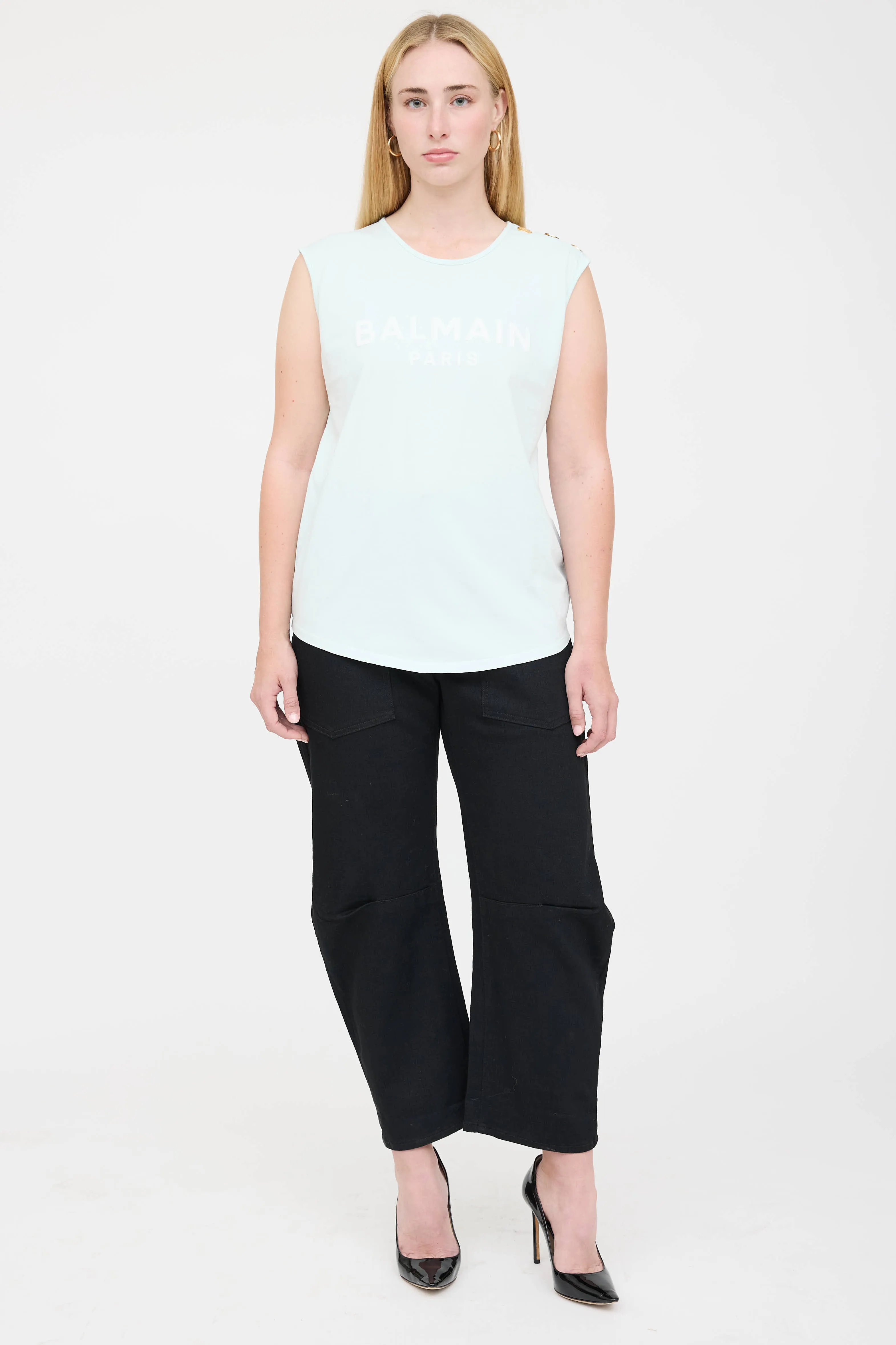 Sleeveless Logo T-Shirt sold by VSP Consignment product image thumbnail 5