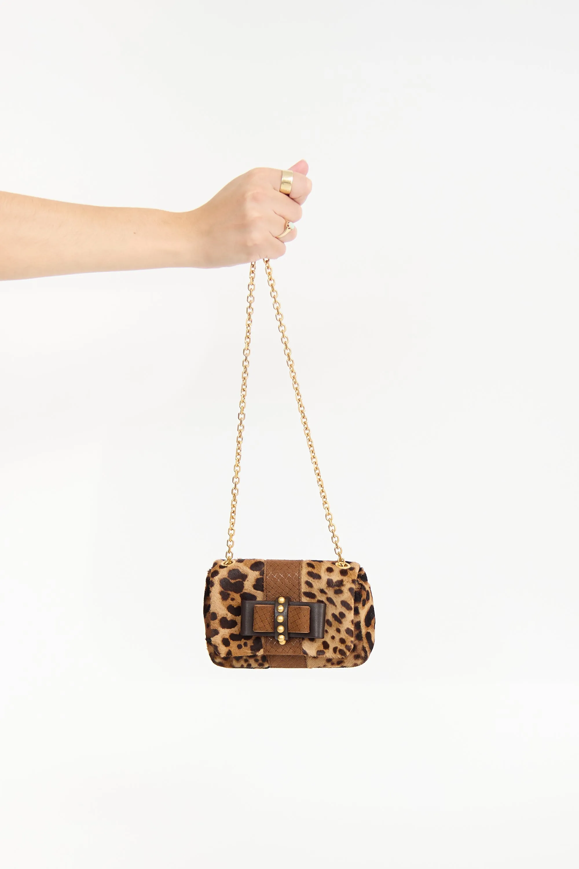 Printed Hair Sweet Charity Mini Bag sold by VSP Consignment