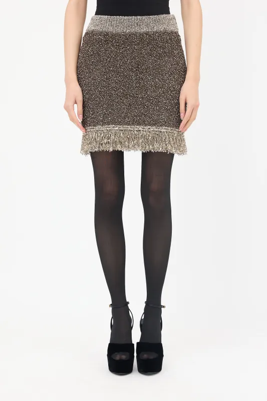 Bouclé Sequin Bianca Skirt sold by VSP Consignment