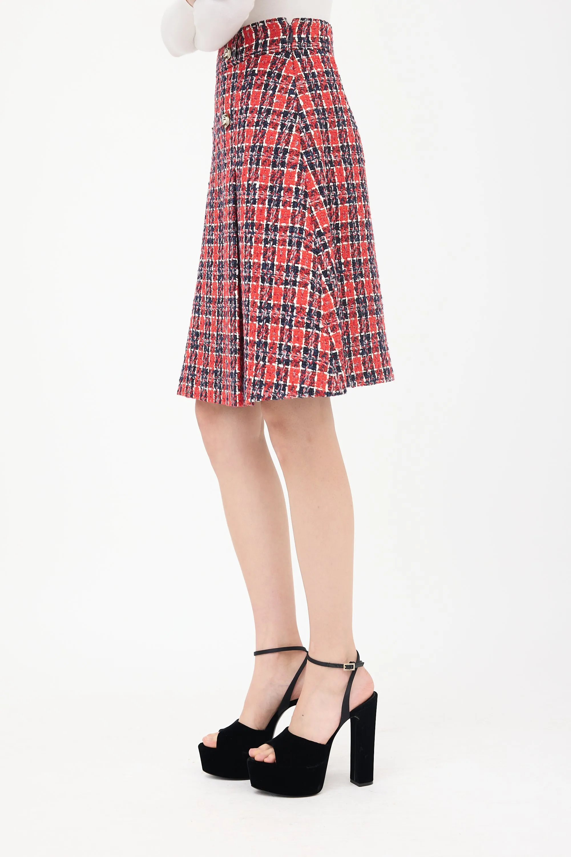 Tweed A-Line Skirt sold by VSP Consignment product image thumbnail 3