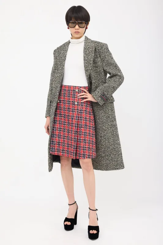 Tweed A-Line Skirt made by Gucci