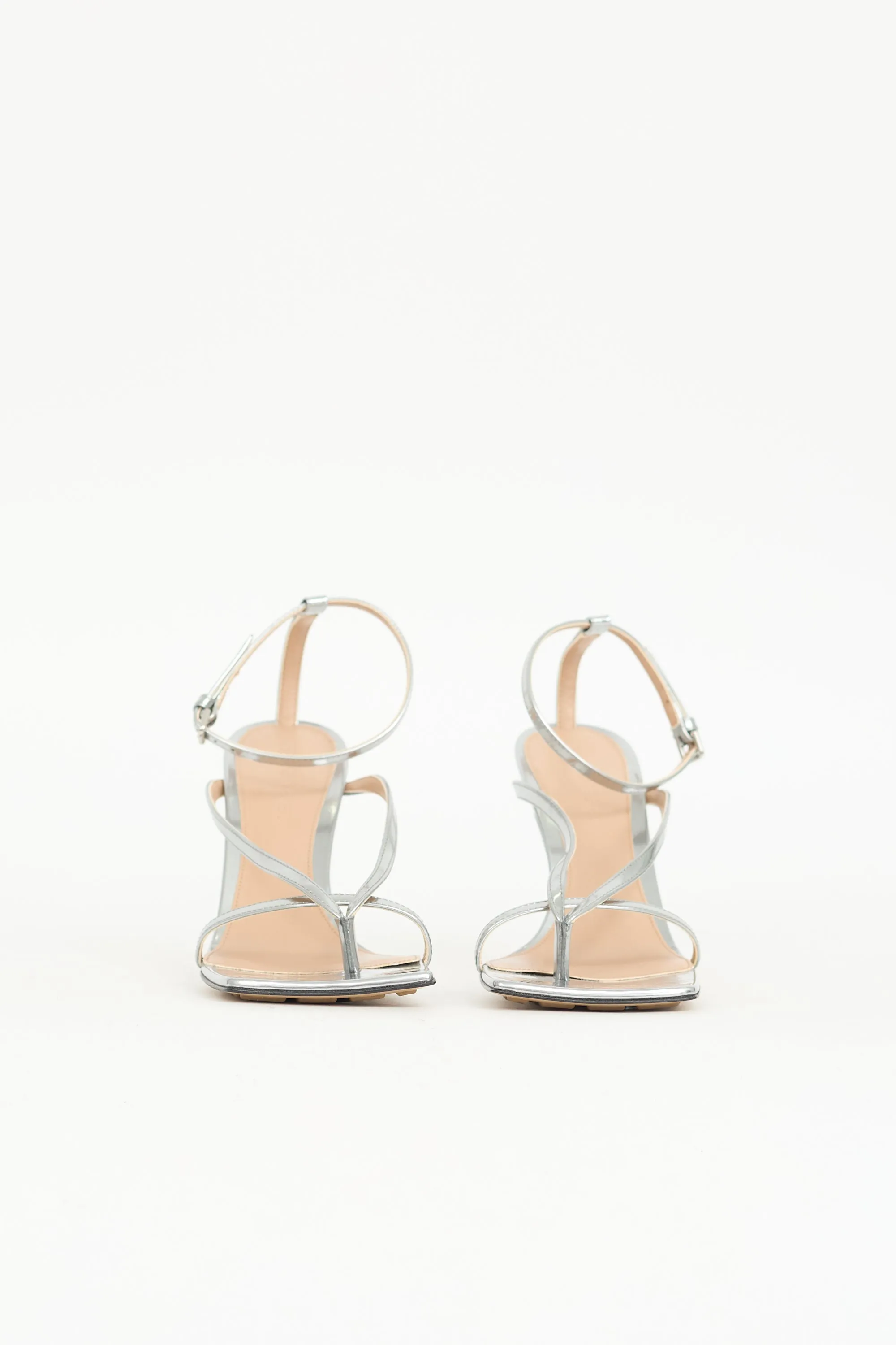 Mirror Leather Stretch Sandal sold by VSP Consignment product image thumbnail 3