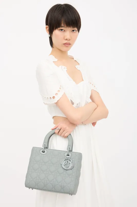 2020 Medium Leather  Ultramatte Lady Dior Bag sold by VSP Consignment