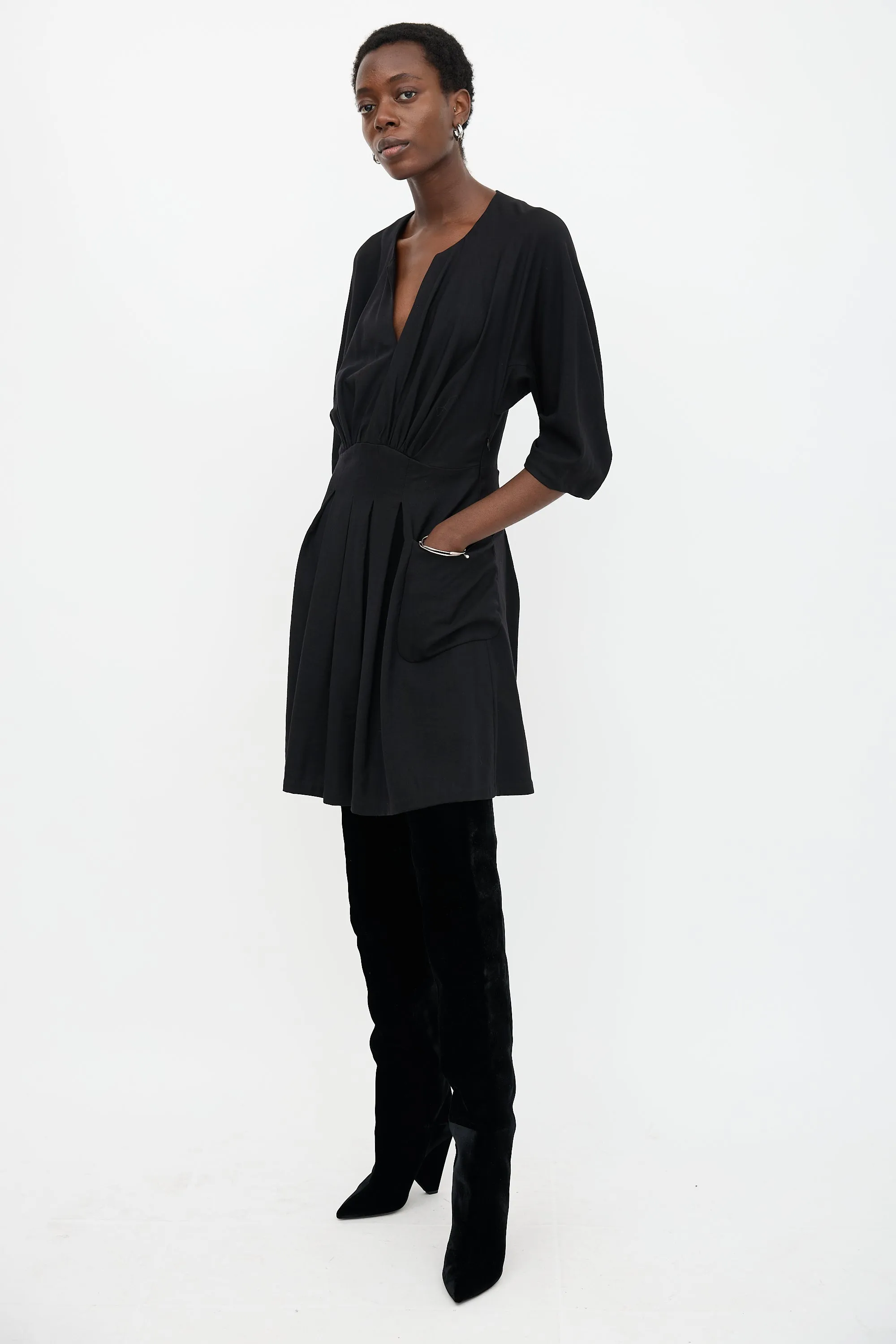 Pleated Midi Dress sold by VSP Consignment product image thumbnail 3