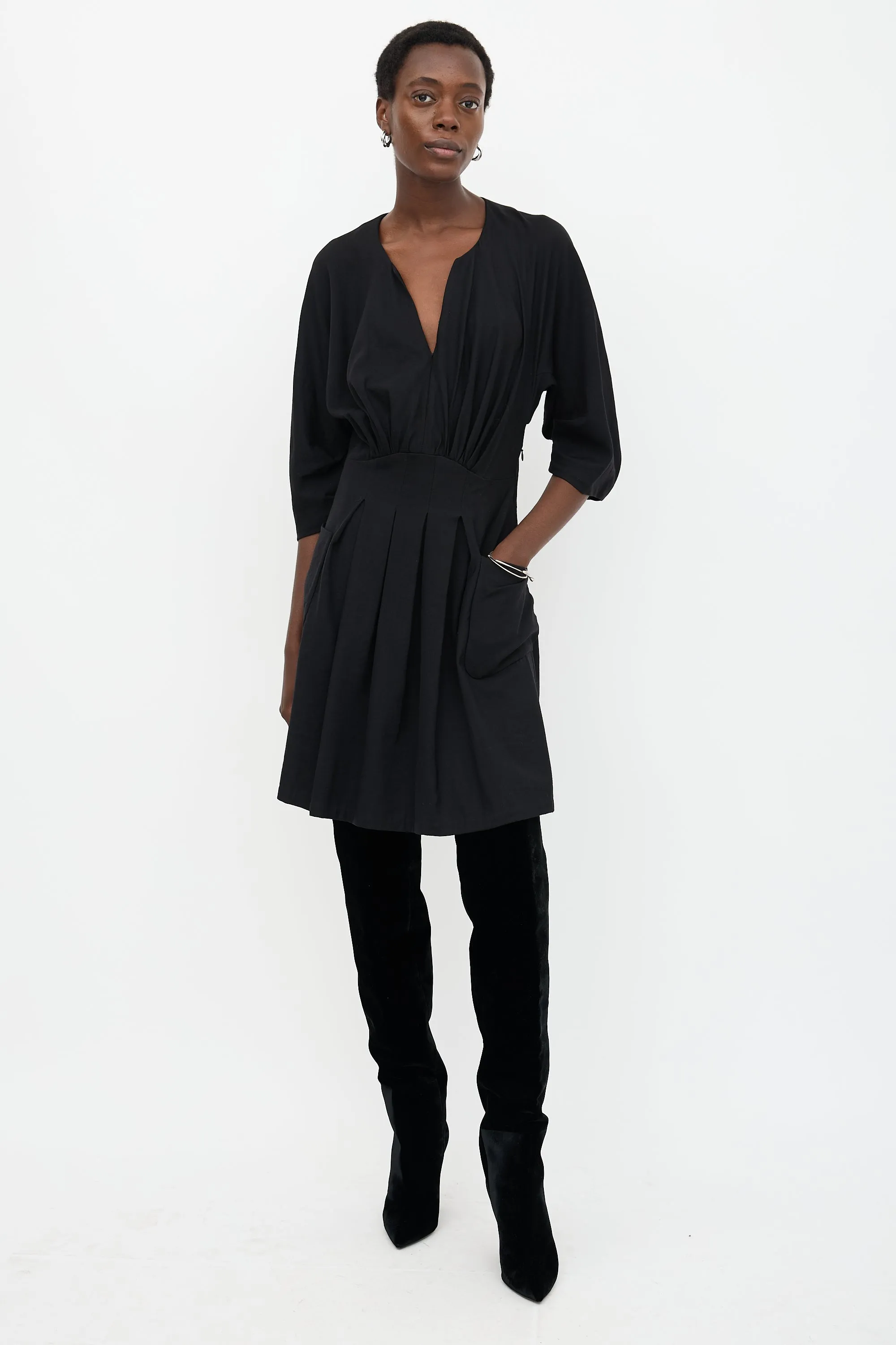 Pleated Midi Dress sold by VSP Consignment product image thumbnail 5