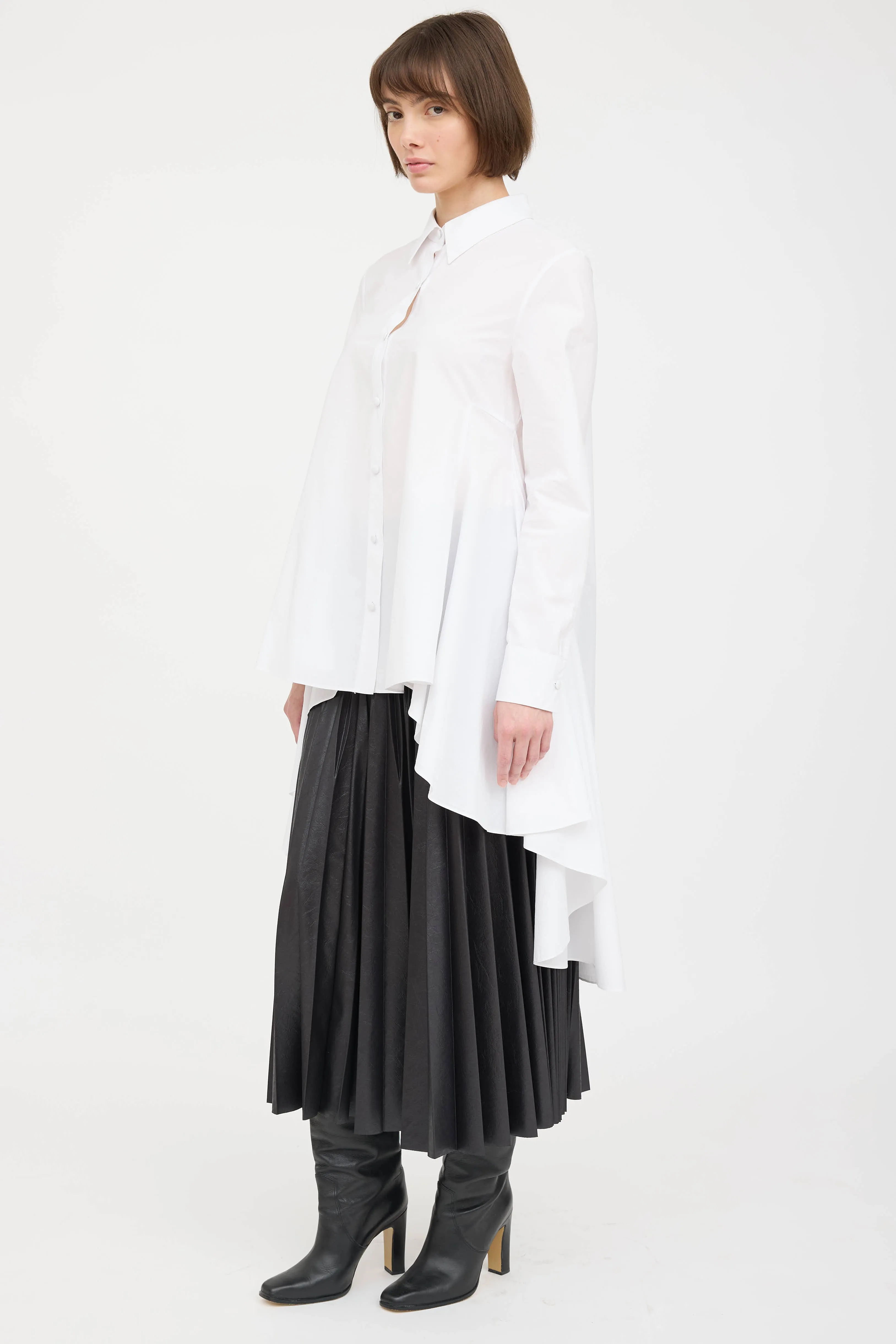 Pleated Shirt Dress sold by VSP Consignment product image thumbnail 3