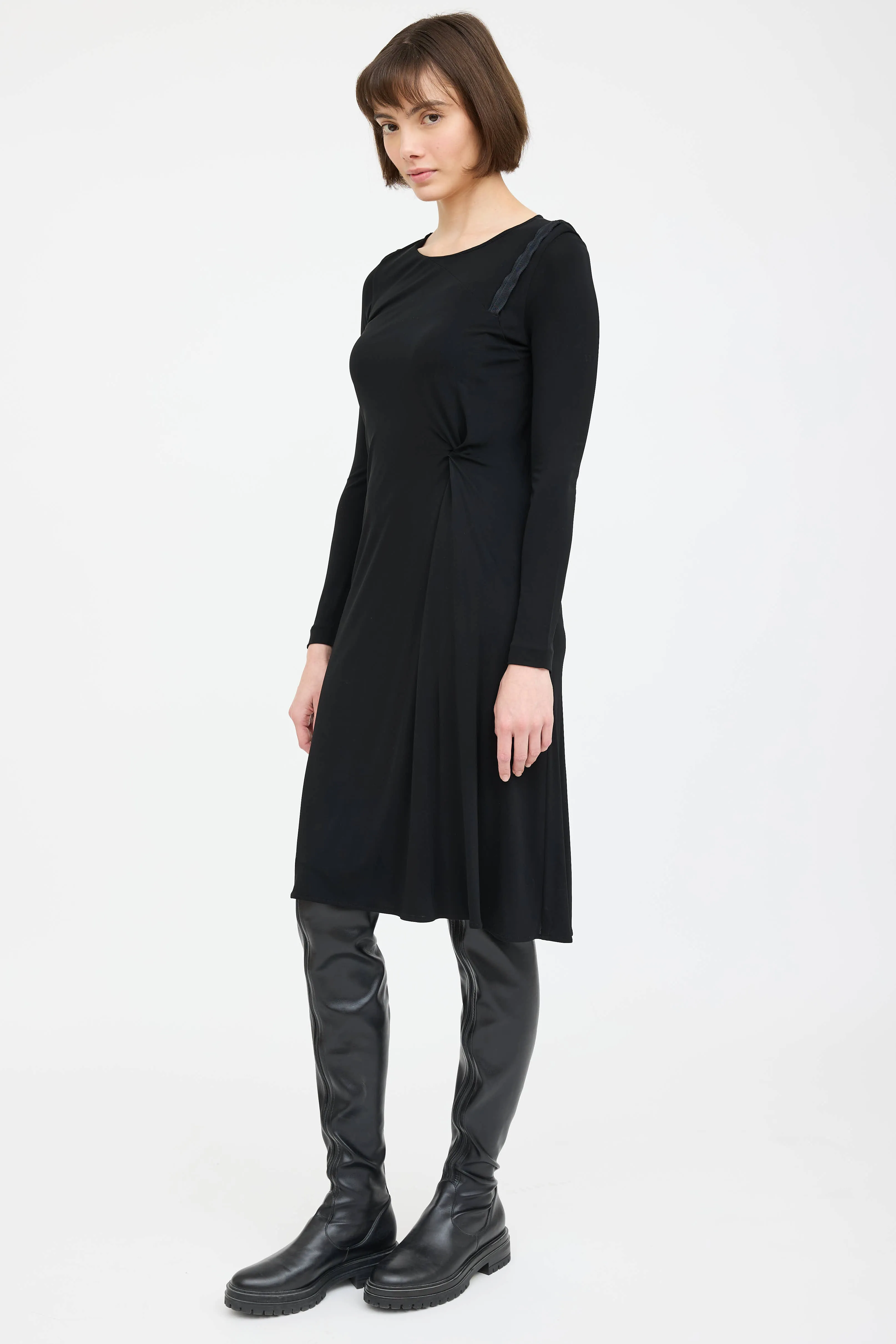 Gathered Longsleeve Dress sold by VSP Consignment product image thumbnail 4