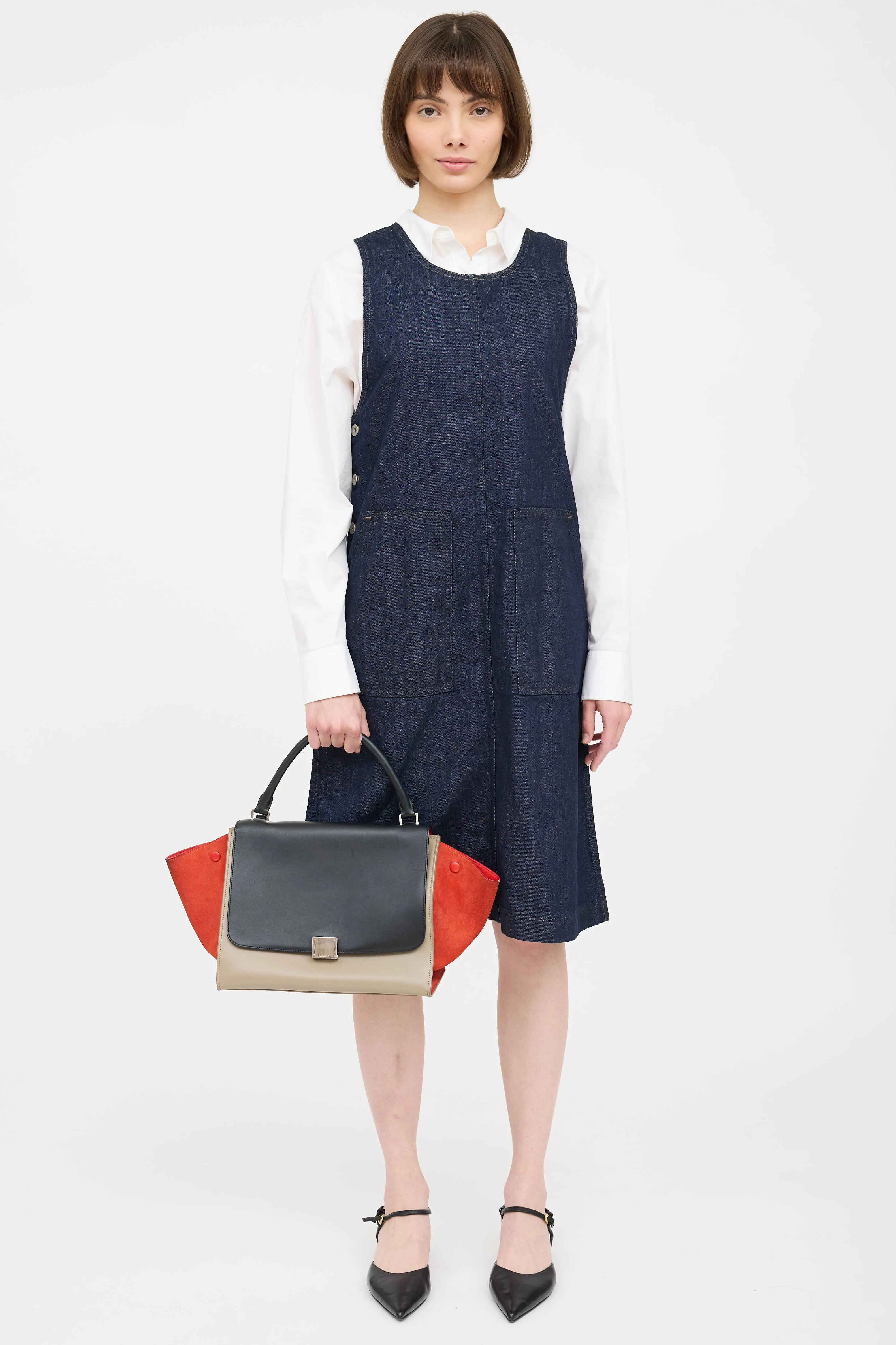 Leather Trapeze Bag sold by VSP Consignment product image thumbnail 2