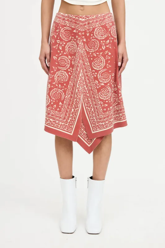 Asymmetrical Handkerchief Skirt made by Burberry