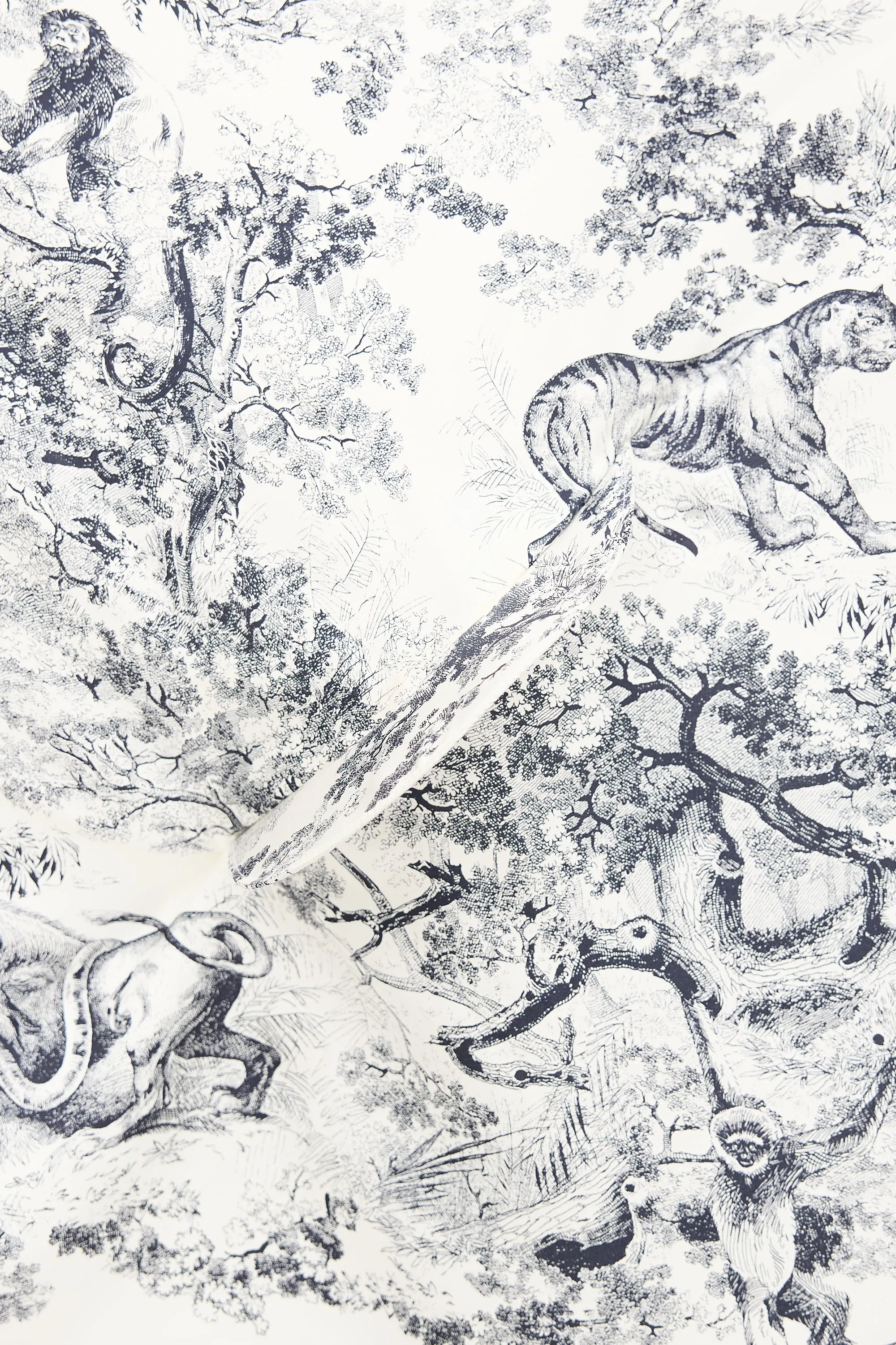 Silk Toile De Jouy Scarf Visor sold by VSP Consignment product image thumbnail 4