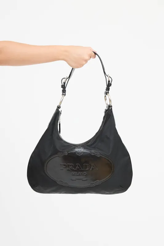 Nylon Canapa Logo Shoulder Bag sold by VSP Consignment