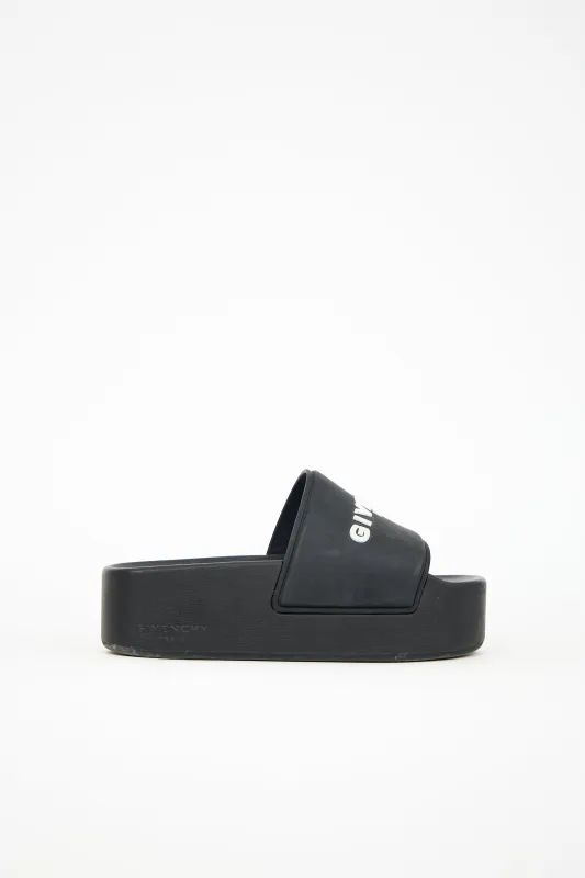 Rubber Logo Platform Slide sold by VSP Consignment