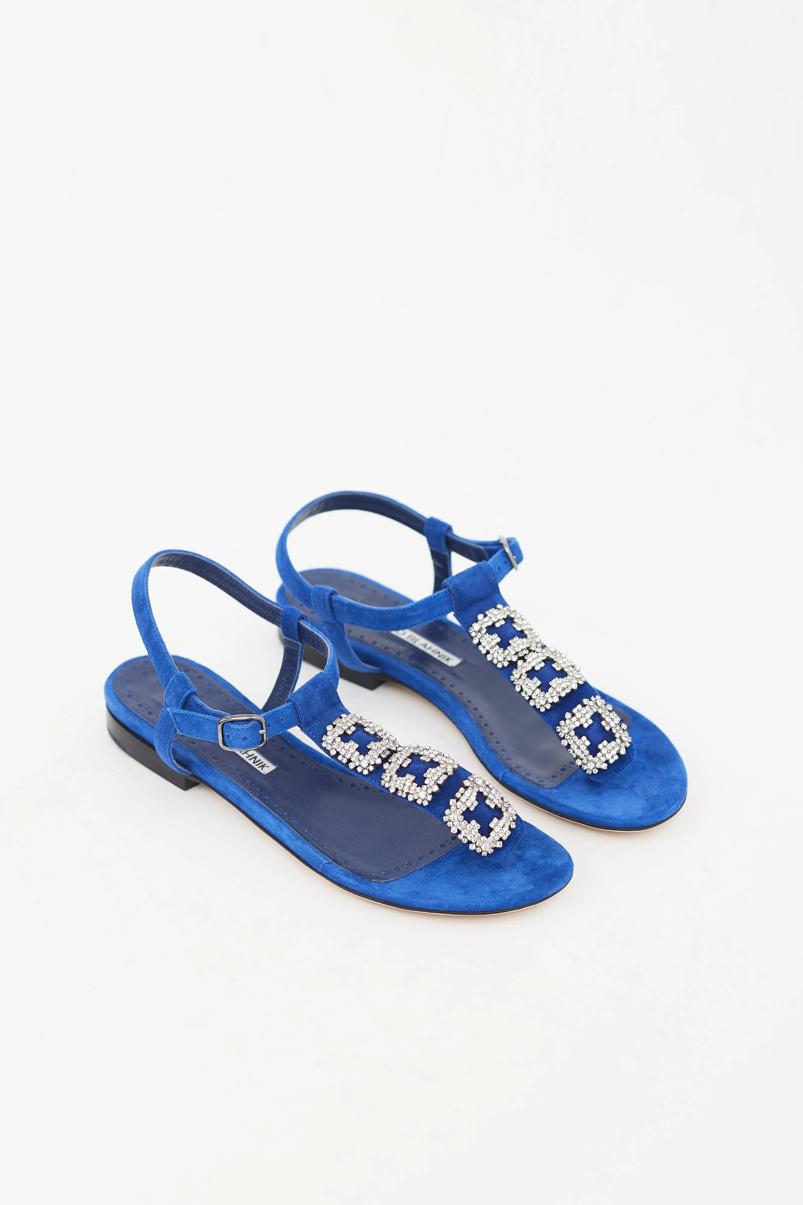 Suede Crystal Embellishment Sandal sold by VSP Consignment