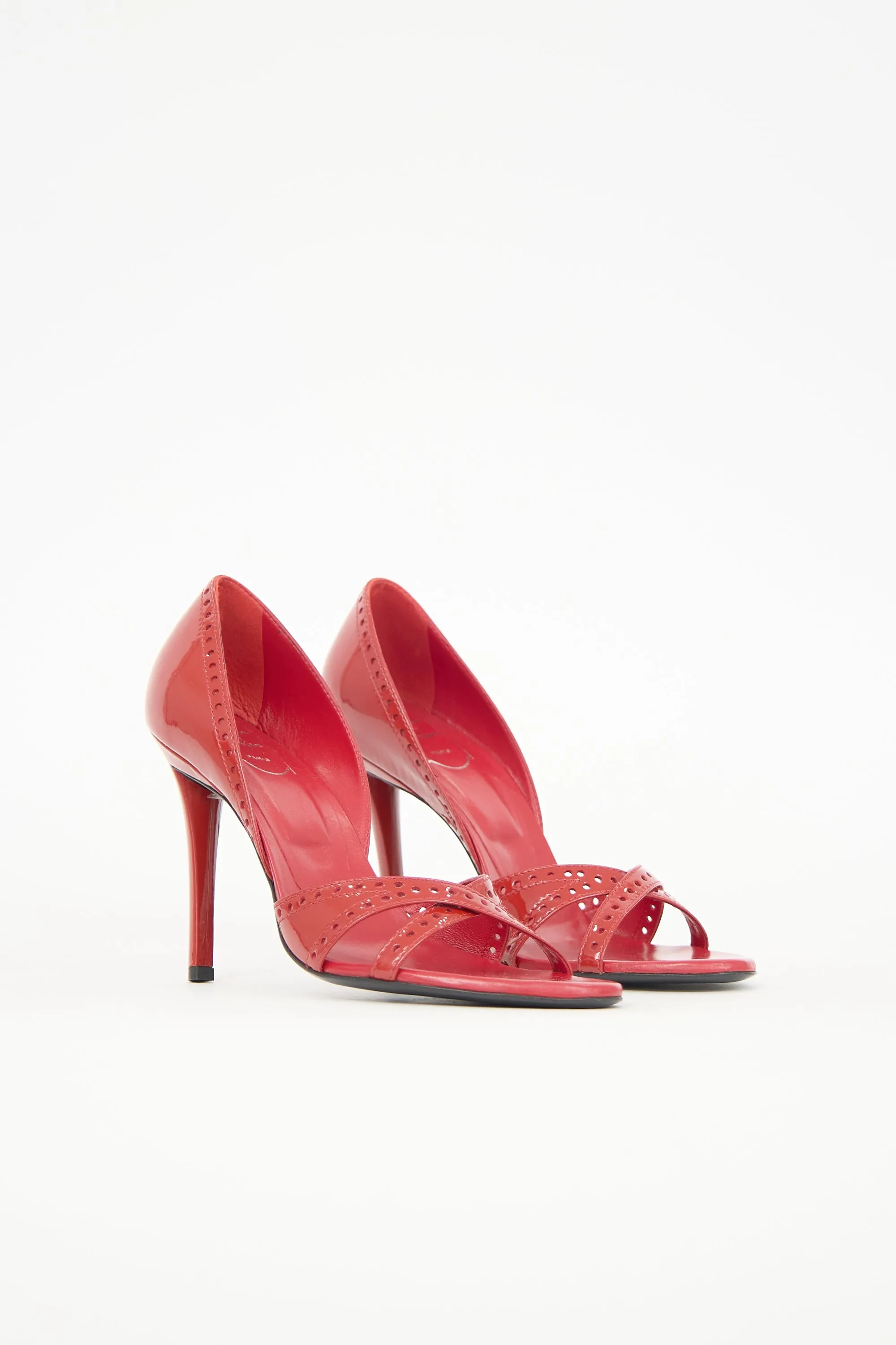 Patent Perforated Trim Sandal sold by VSP Consignment product image thumbnail 2