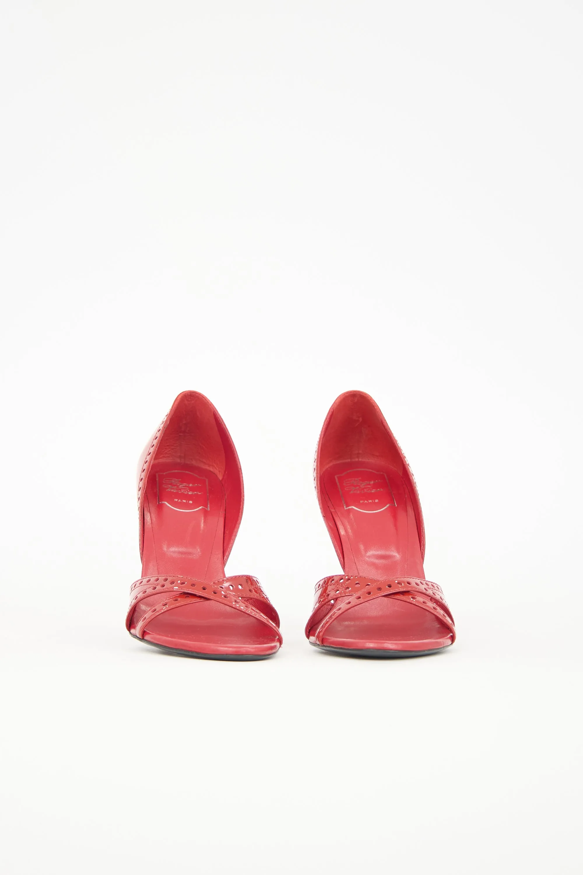 Patent Perforated Trim Sandal sold by VSP Consignment product image thumbnail 3