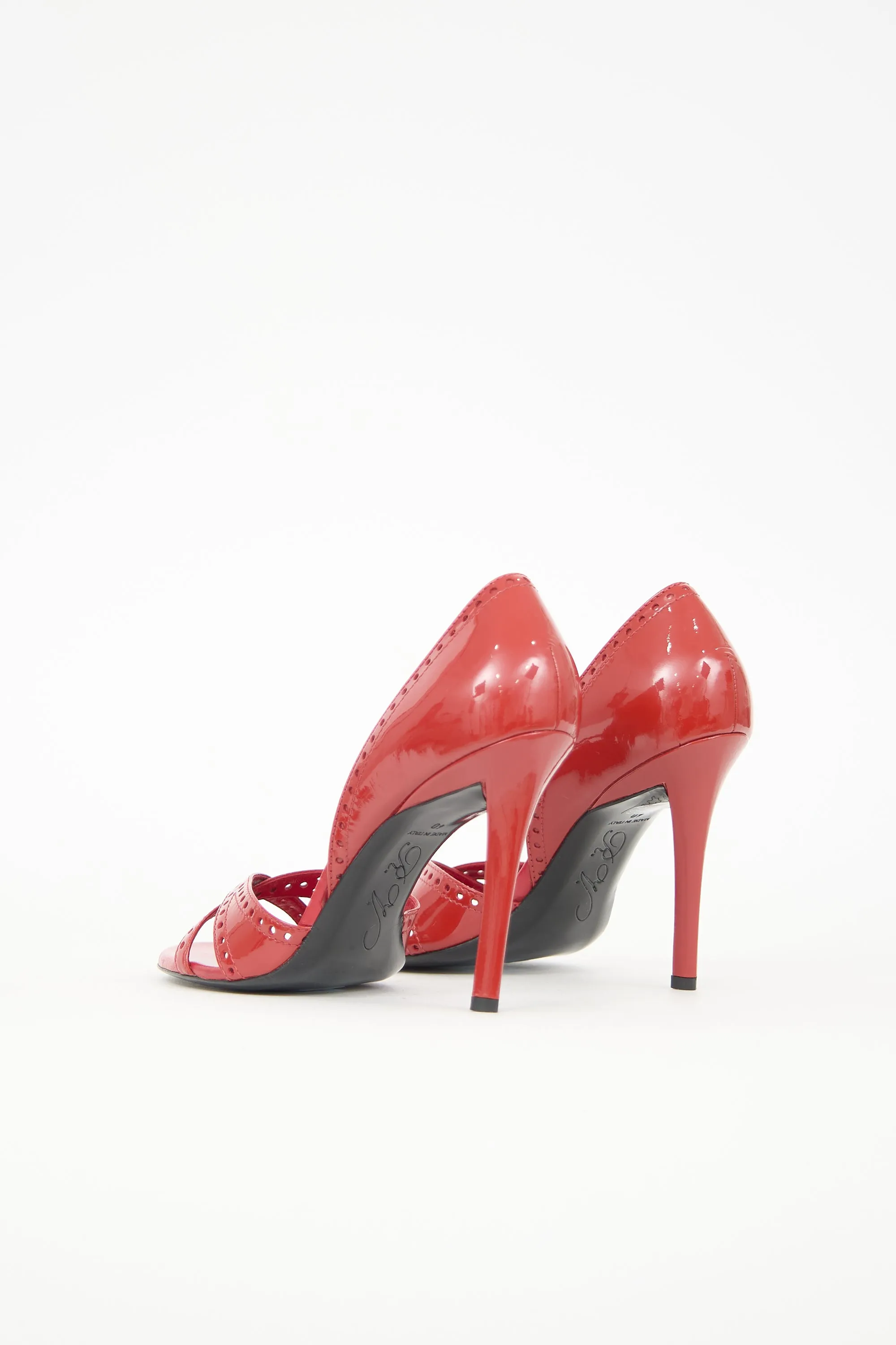 Patent Perforated Trim Sandal sold by VSP Consignment product image thumbnail 4