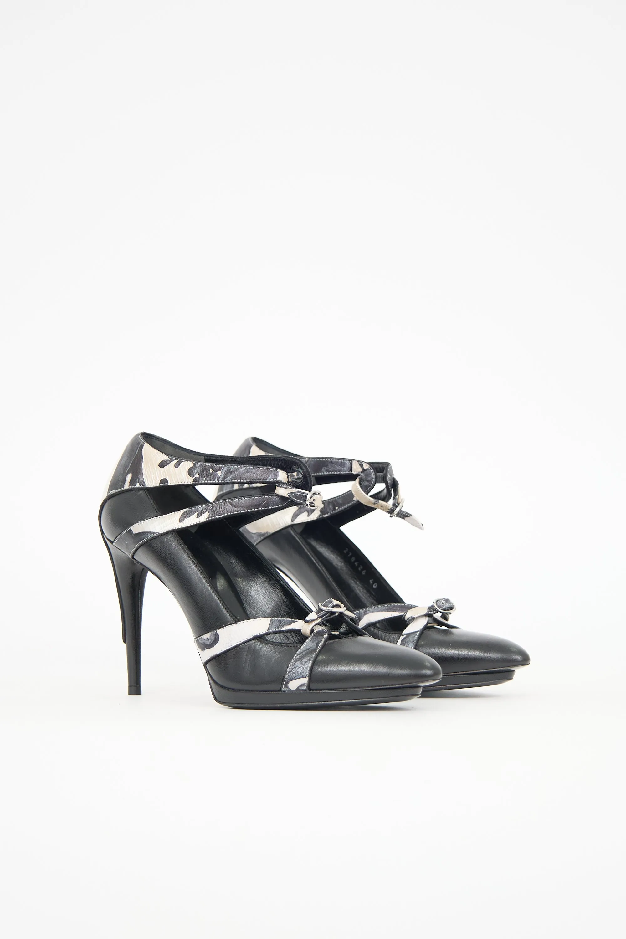 Leather Cut Out Camo Pump sold by VSP Consignment product image thumbnail 2