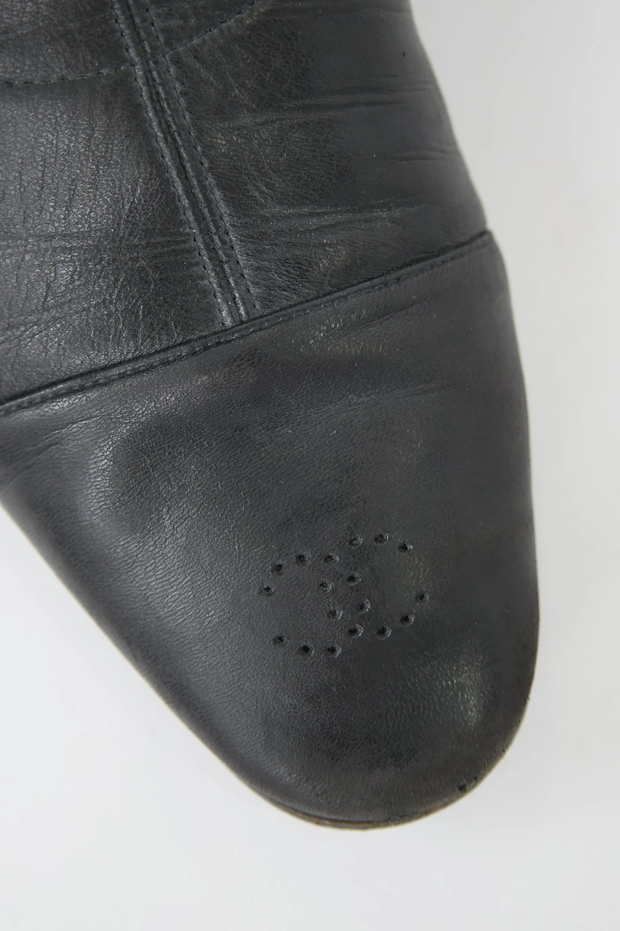 Leather Perforated CC Boot sold by VSP Consignment product image thumbnail 2