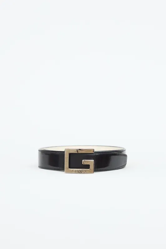Leather G Buckle Belt sold by VSP Consignment