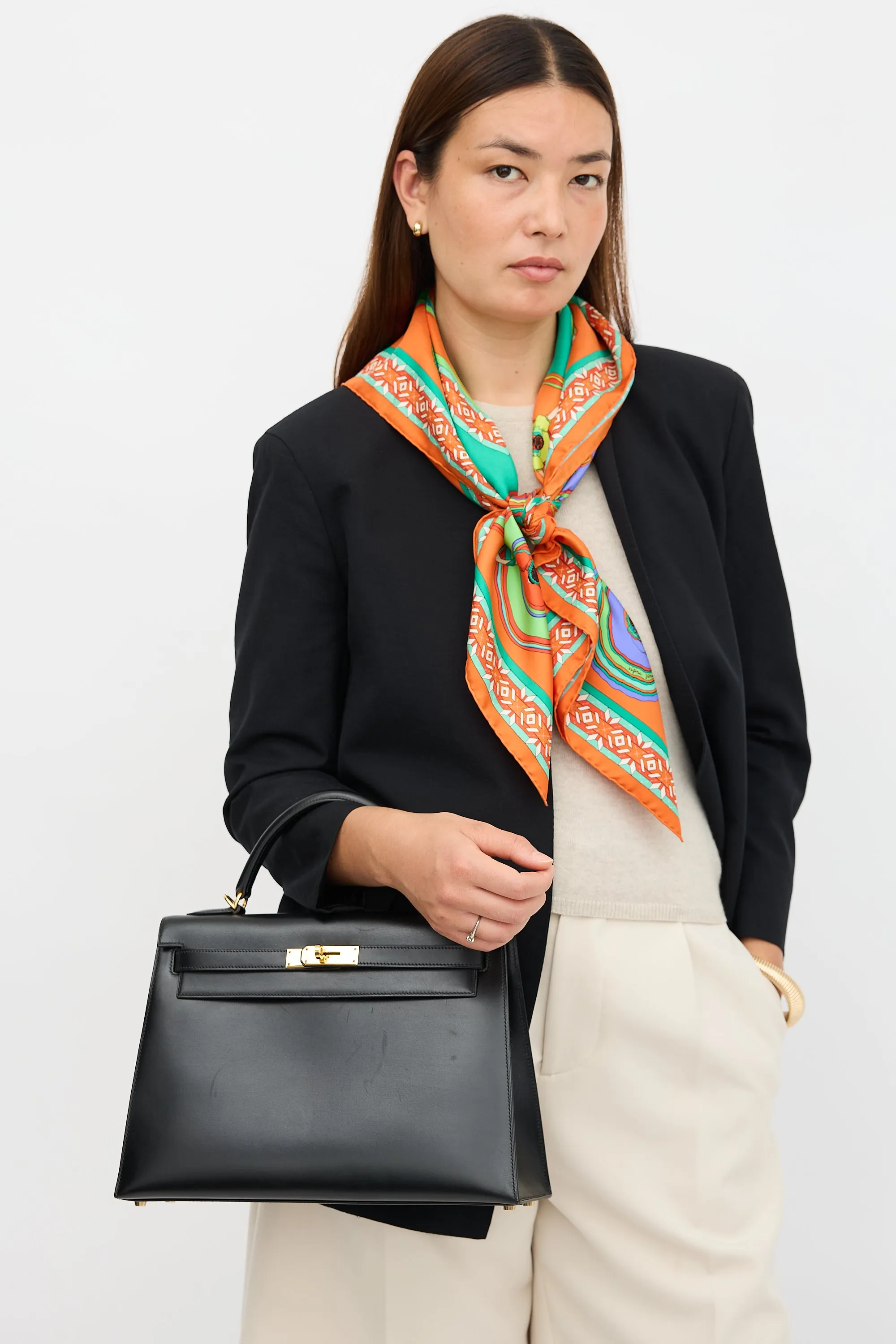 2004 Noir H Box Kelly Sellier 32 Bag sold by VSP Consignment