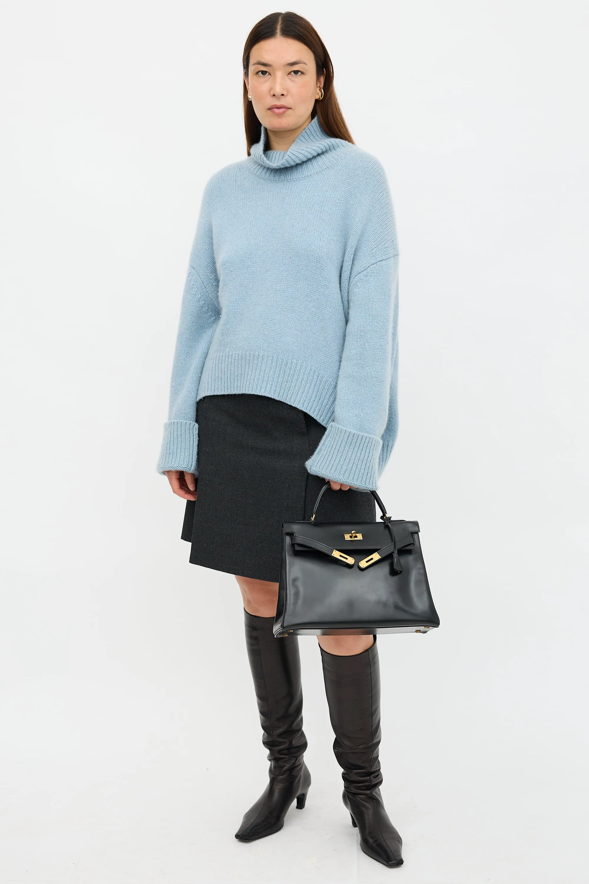 Vintage Noir H Box Kelly Sellier 32 Bag sold by VSP Consignment product image thumbnail 3