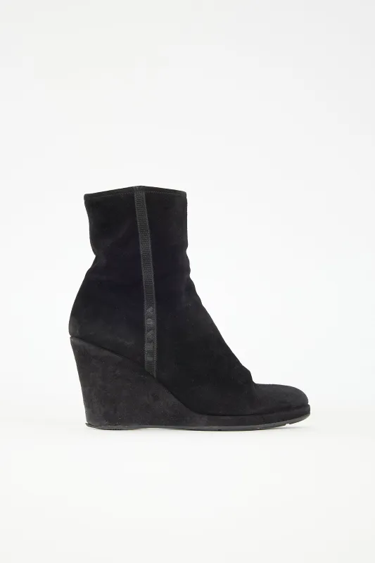Sport Suede Wedge Boot sold by VSP Consignment