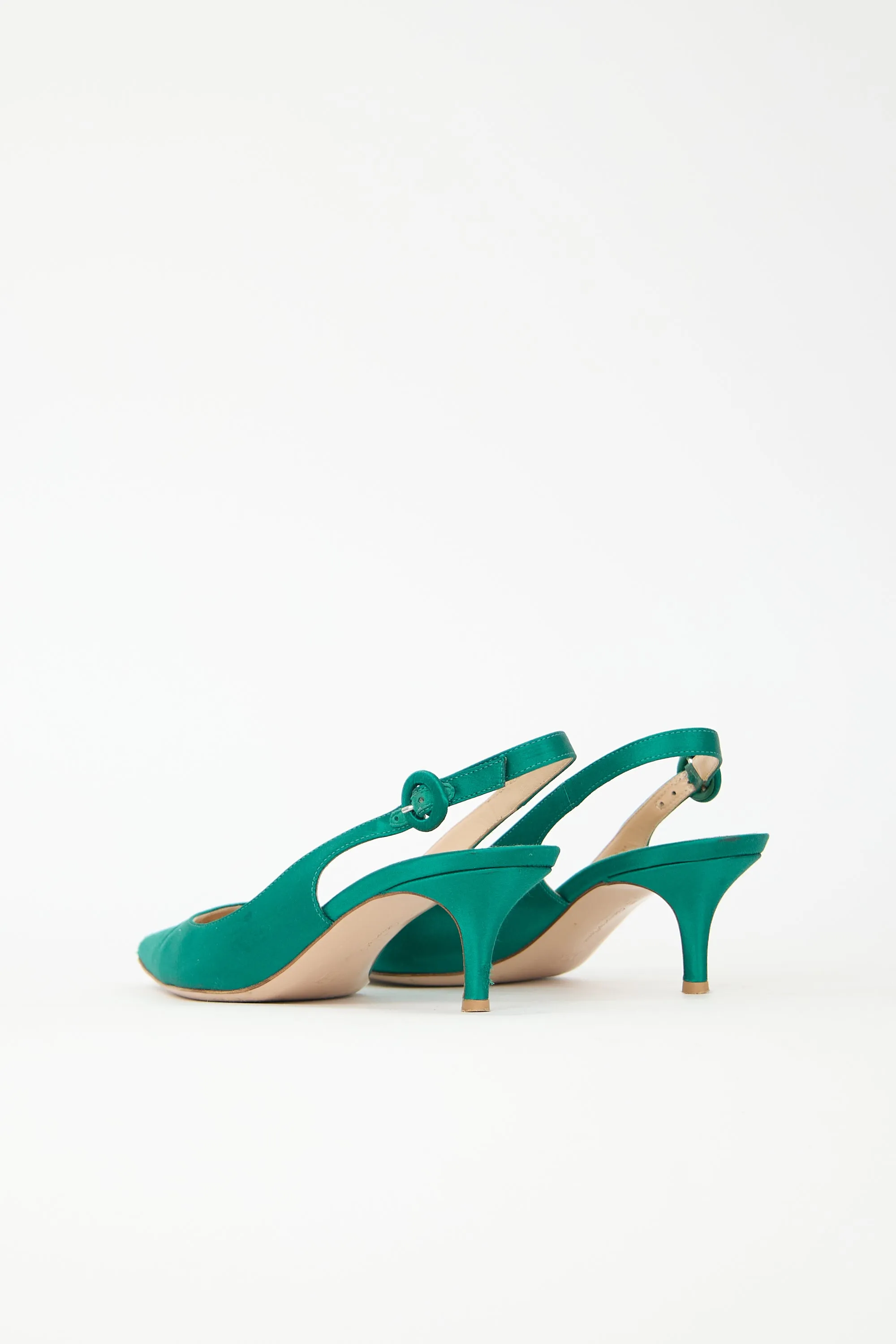 Satin Anna Slingback Pump sold by VSP Consignment product image thumbnail 4