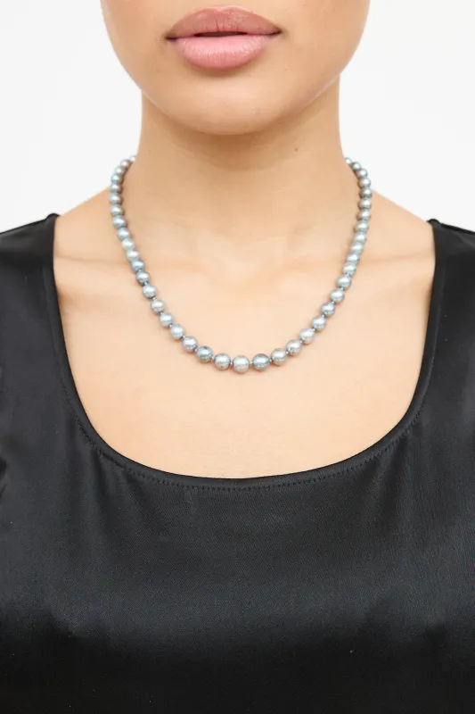 14K Yellow Gold Akoya Pearl Necklace sold by VSP Consignment