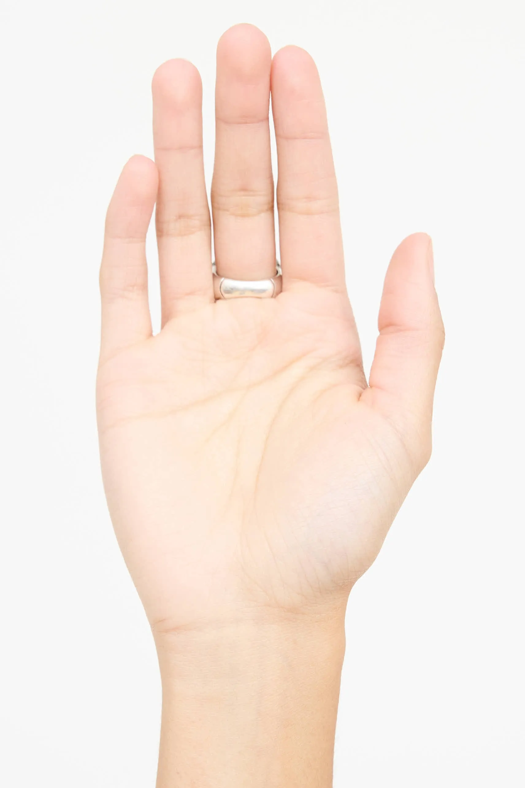 Sterling Silver Moonstone Diamond Bamboo Ring sold by VSP Consignment product image thumbnail 4