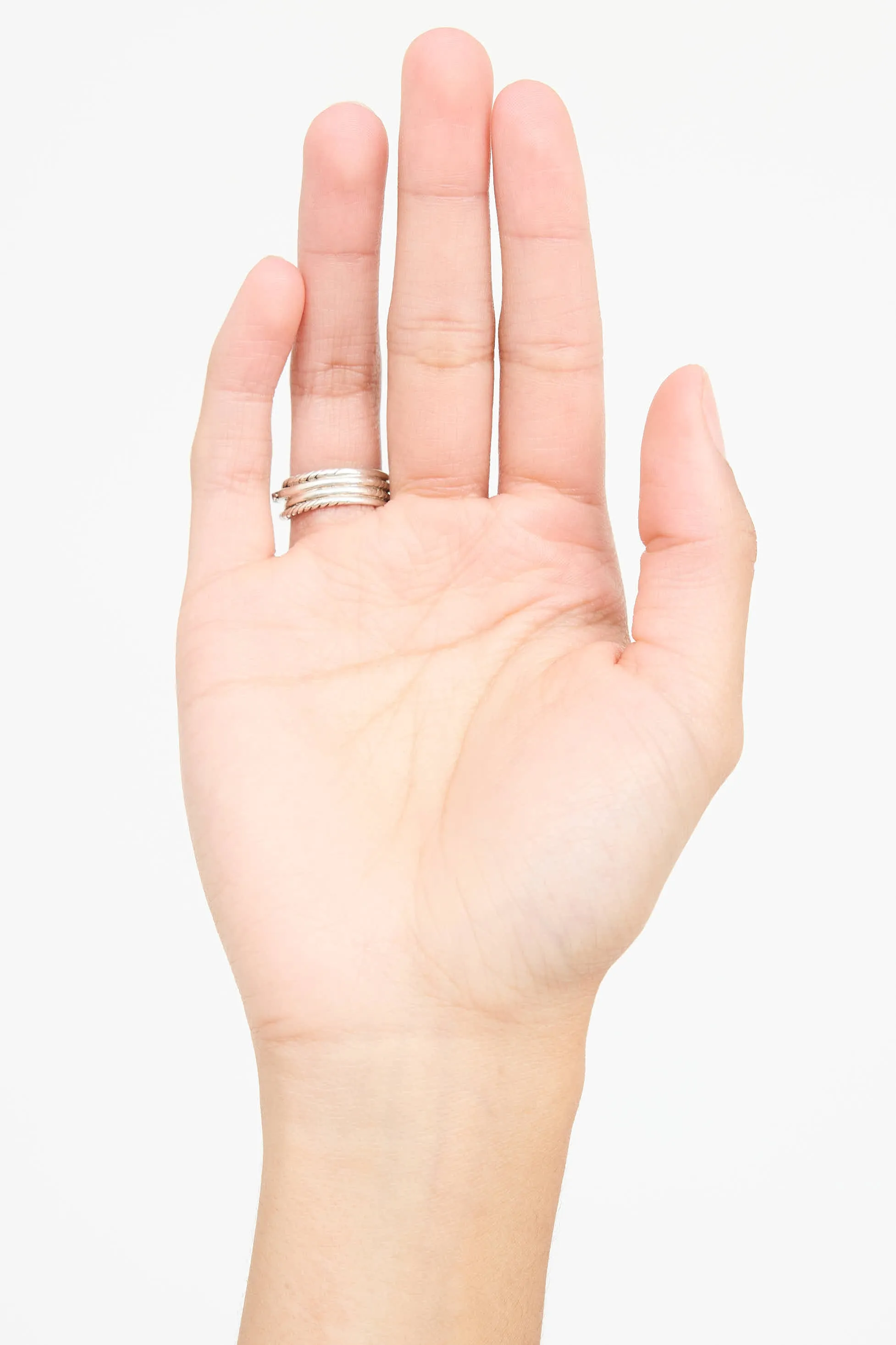 Sterling Silver Diamond crossover Ring sold by VSP Consignment product image thumbnail 4