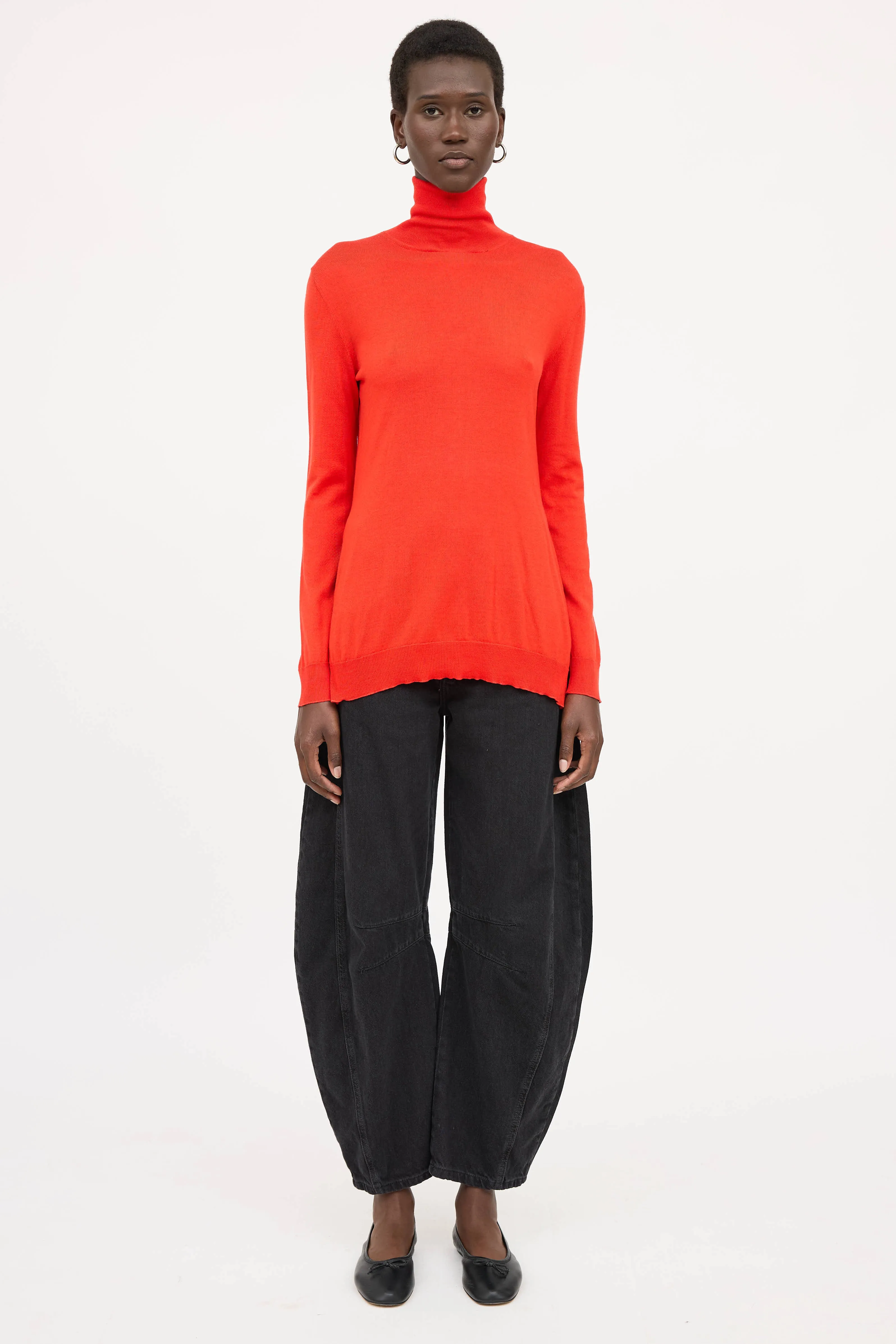 Wool Knit Zip Turtleneck sold by VSP Consignment product image thumbnail 2