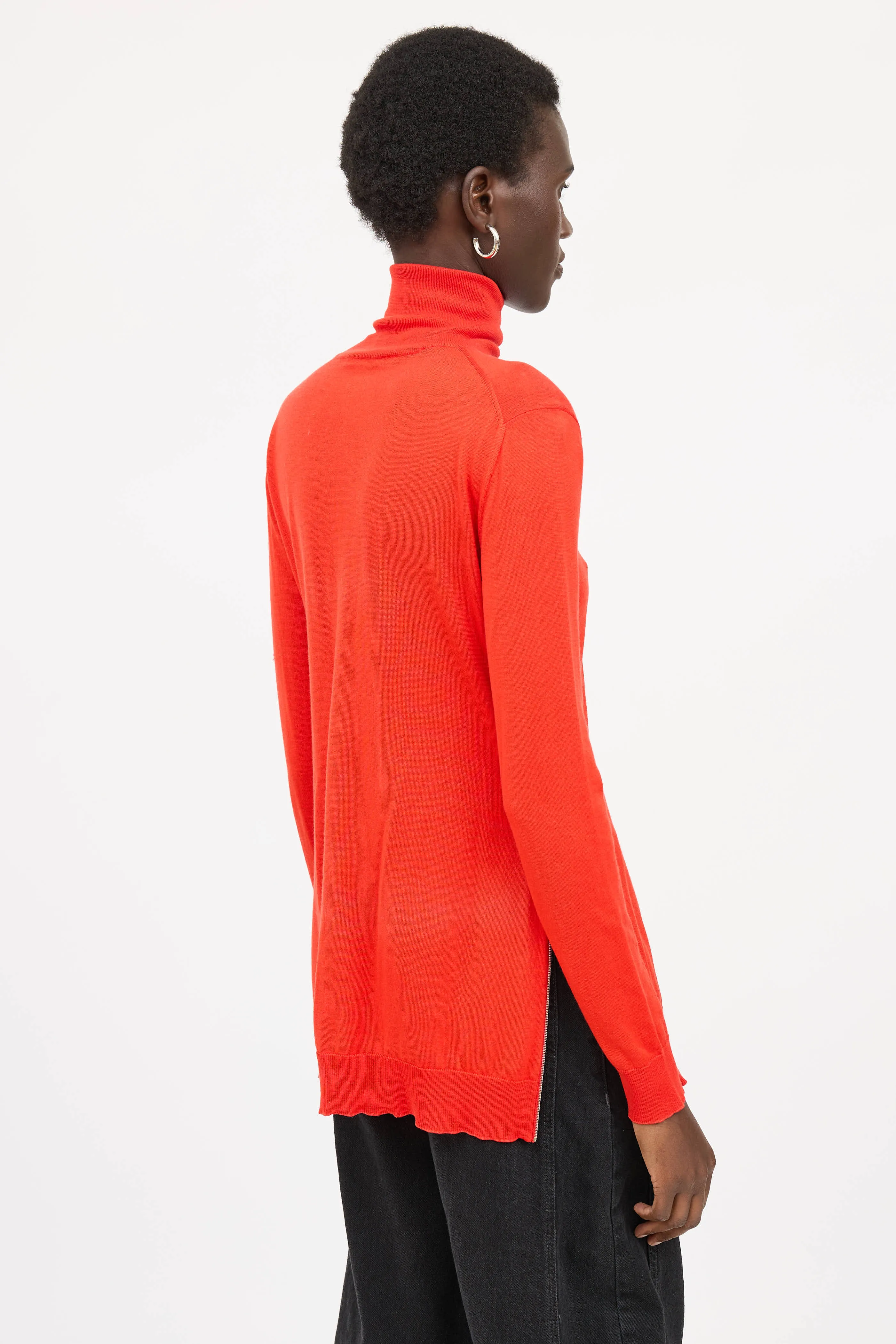 Wool Knit Zip Turtleneck sold by VSP Consignment product image thumbnail 4