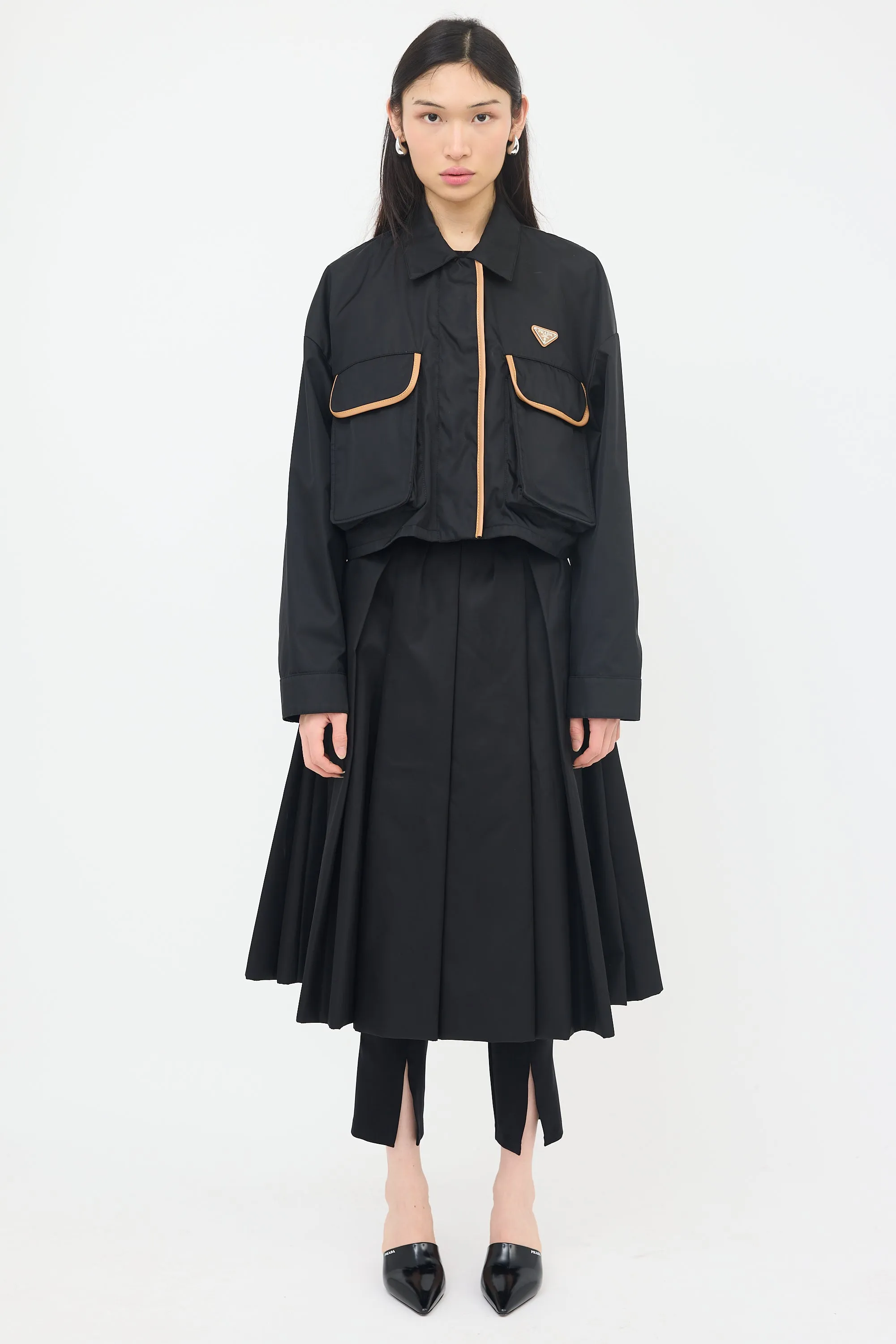 Re-Nylon Contrast Trim Jacket sold by VSP Consignment product image thumbnail 2