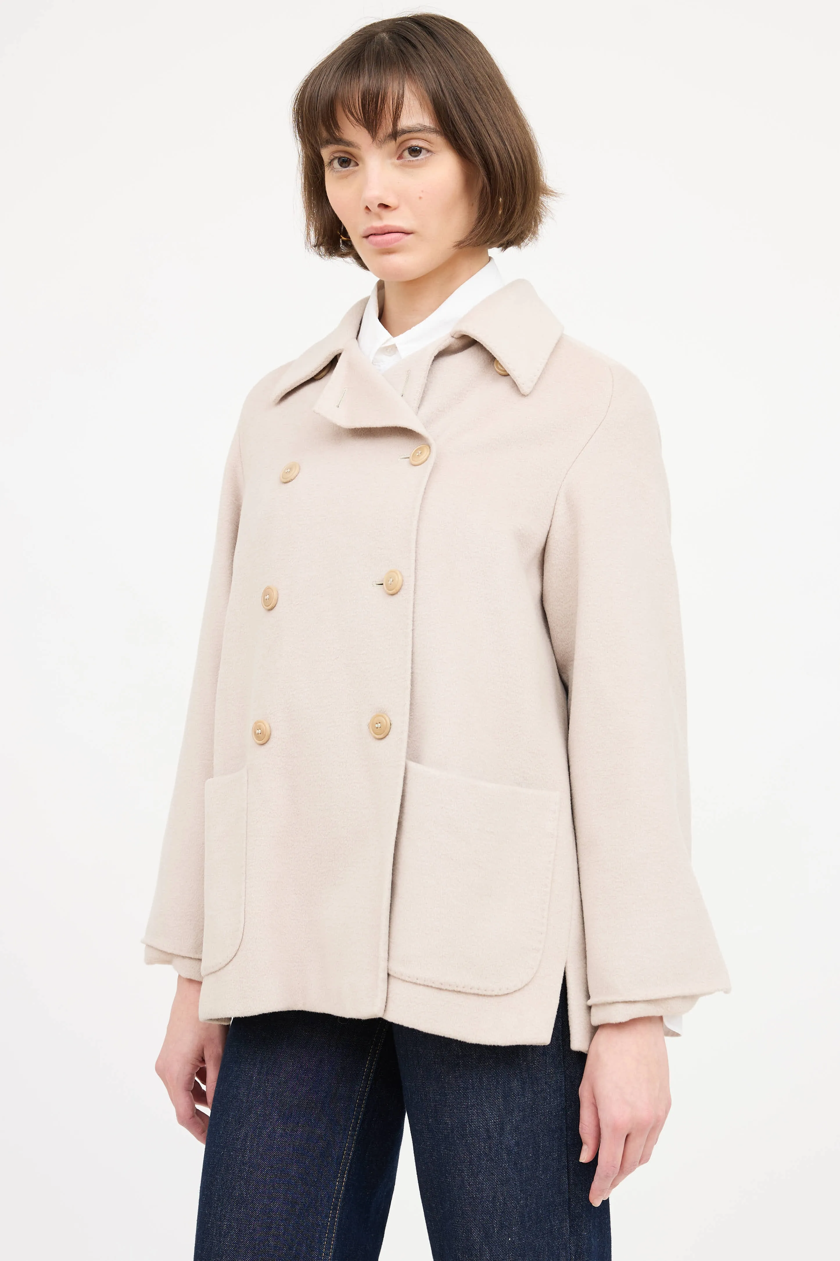 Wool Double Breasted Jacket sold by VSP Consignment product image thumbnail 3