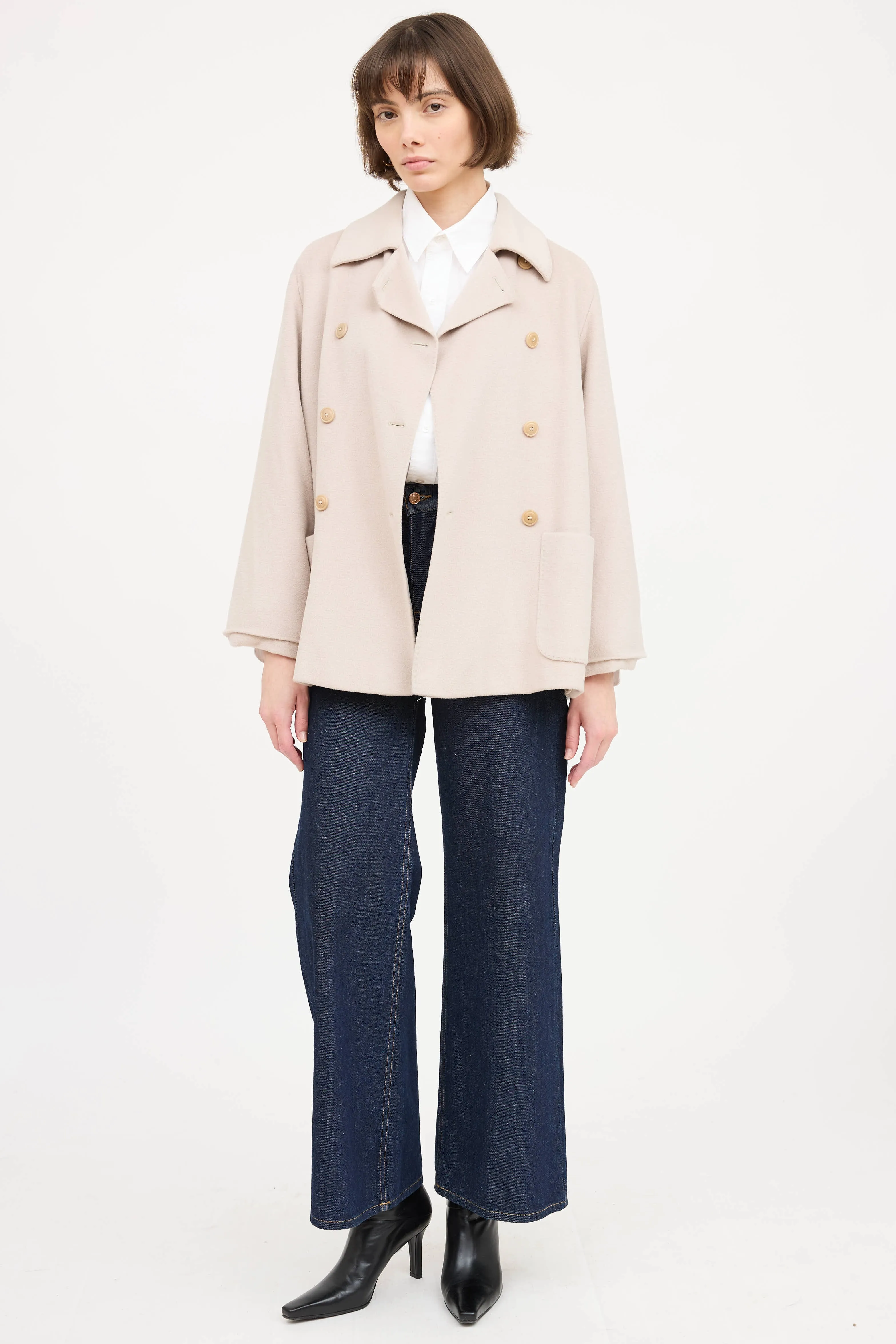 Wool Double Breasted Jacket sold by VSP Consignment product image thumbnail 5
