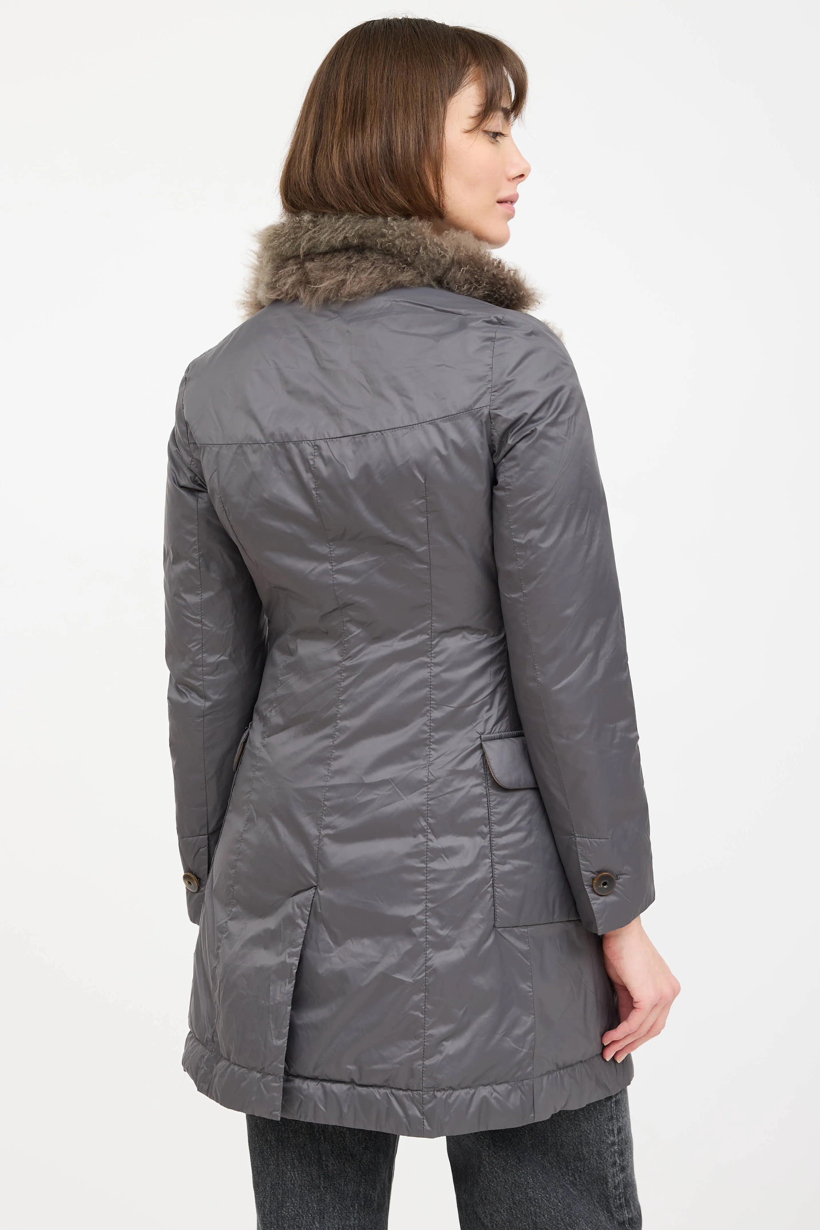 Padded Fur Trim Coat sold by VSP Consignment product image thumbnail 5