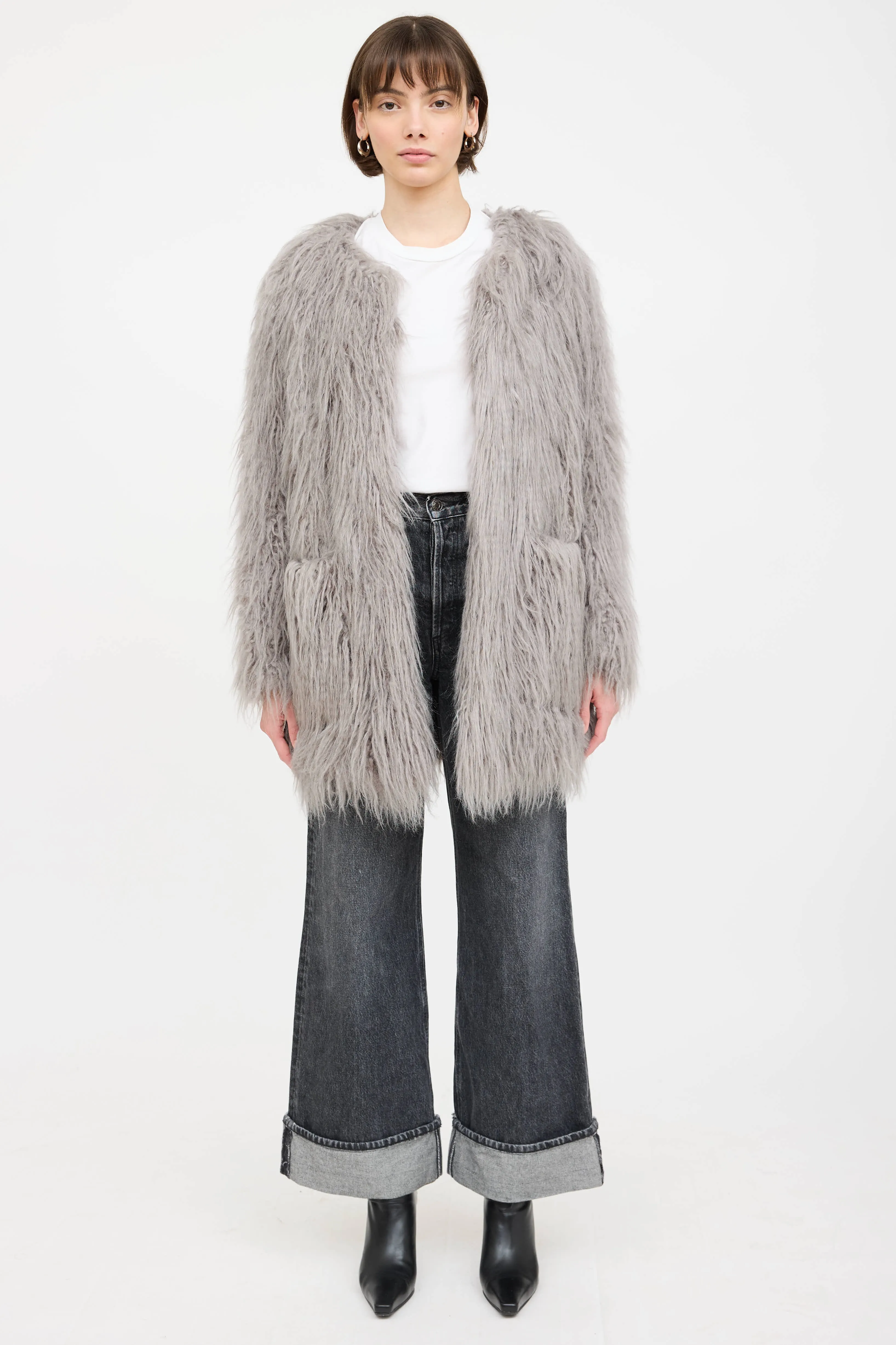 Faux Fur Shaggy Coat sold by VSP Consignment product image thumbnail 2