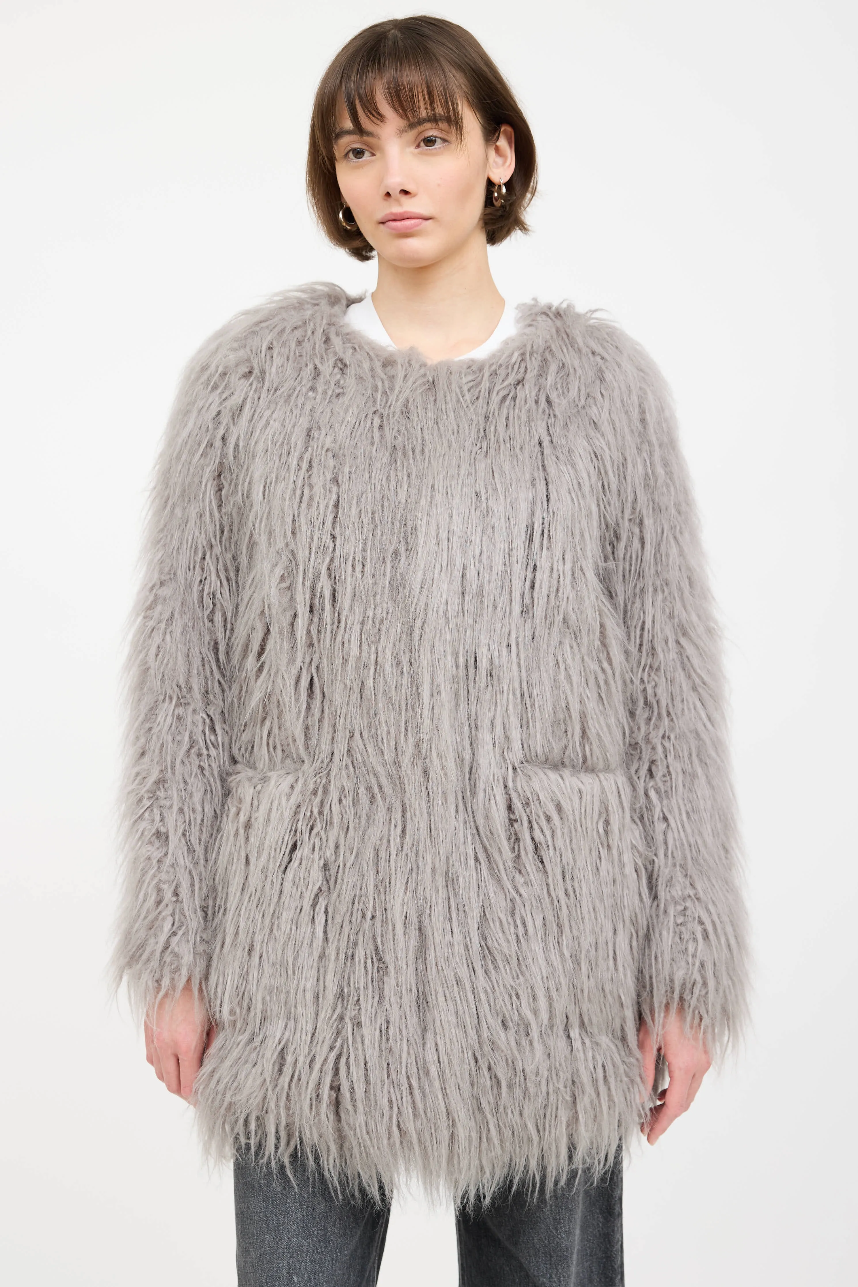 Faux Fur Shaggy Coat sold by VSP Consignment product image thumbnail 5