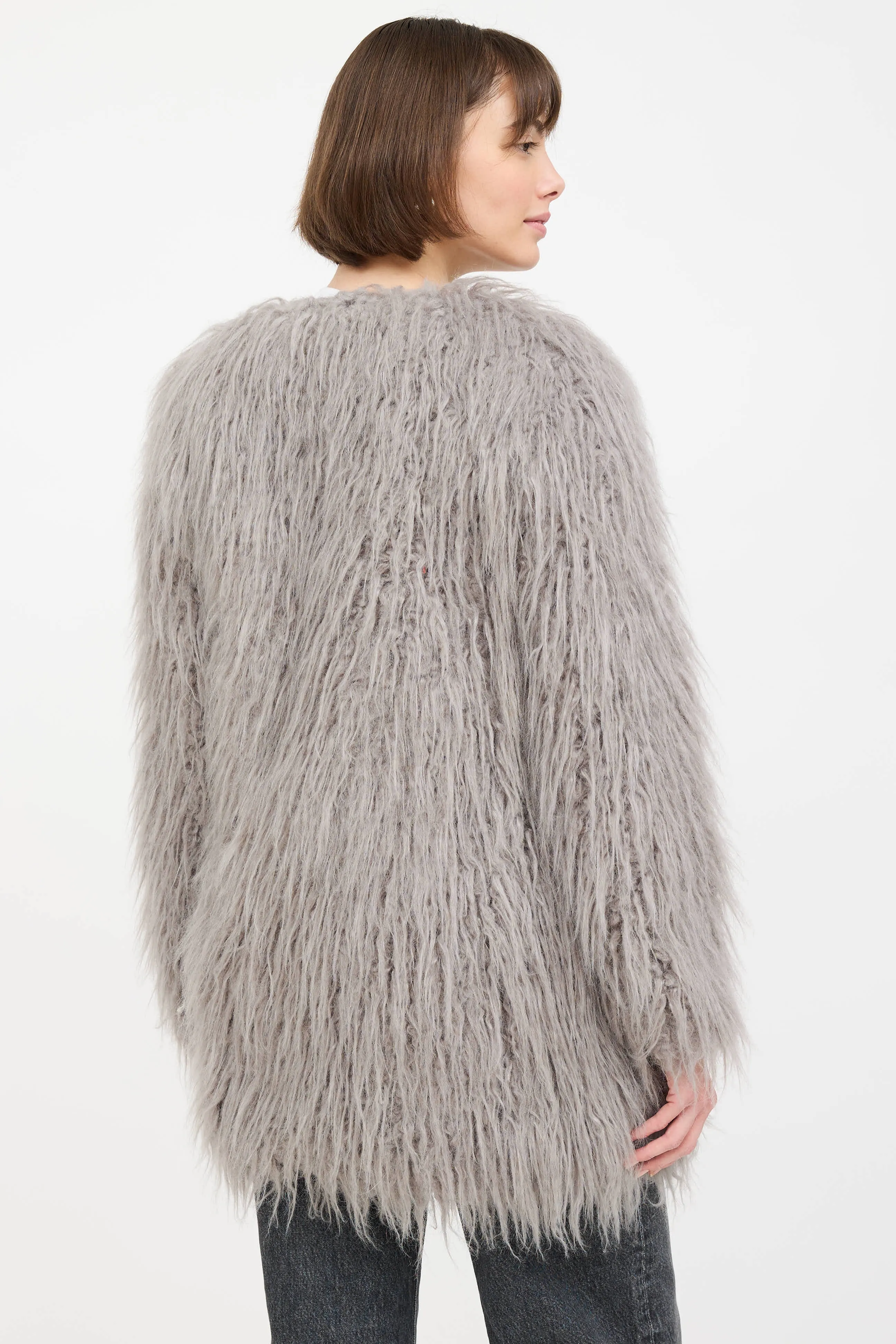 Faux Fur Shaggy Coat sold by VSP Consignment product image thumbnail 4