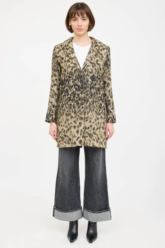 Wool Patterned Coat sold by VSP Consignment