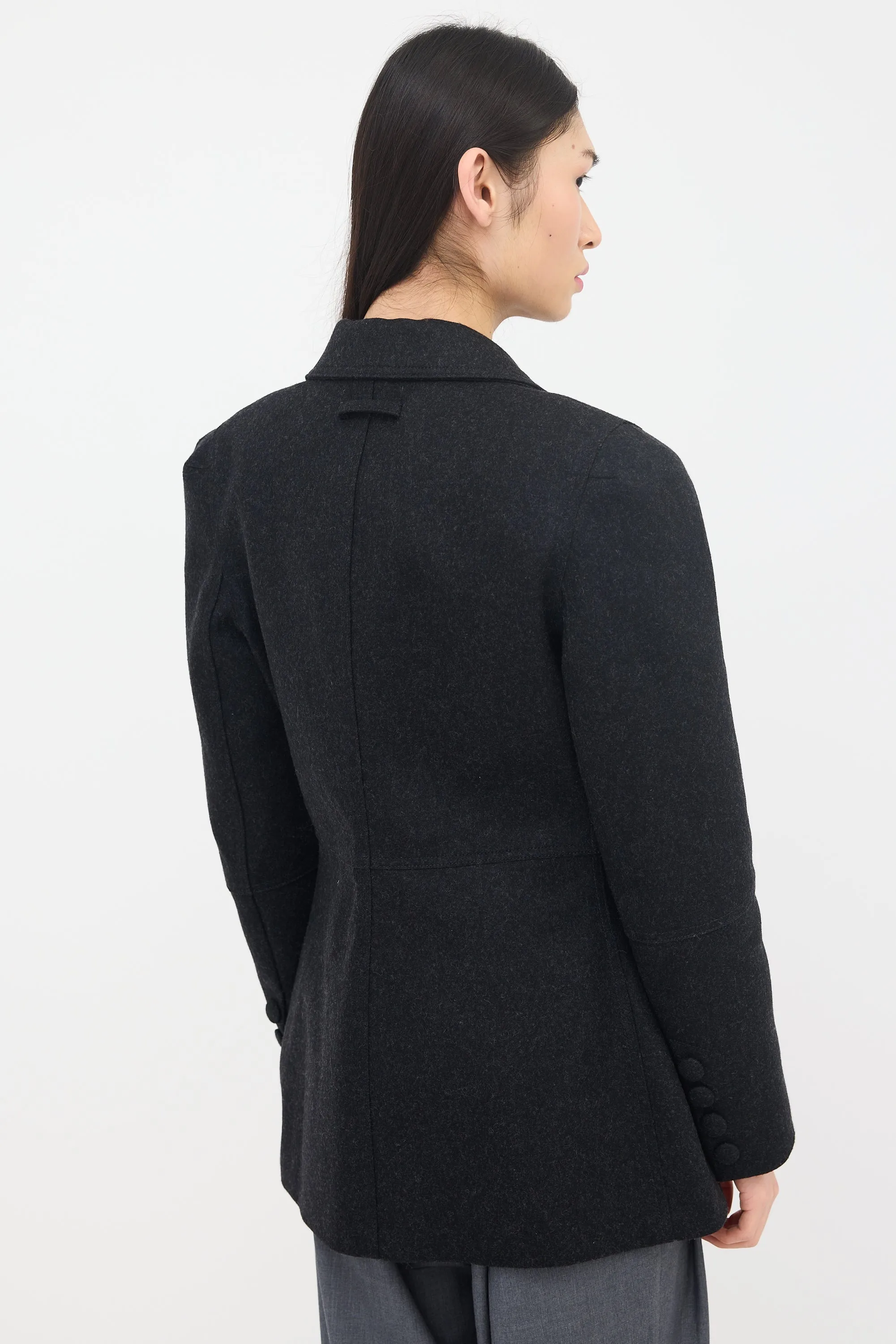 Felted Wool Cyber Jacket sold by VSP Consignment product image thumbnail 4