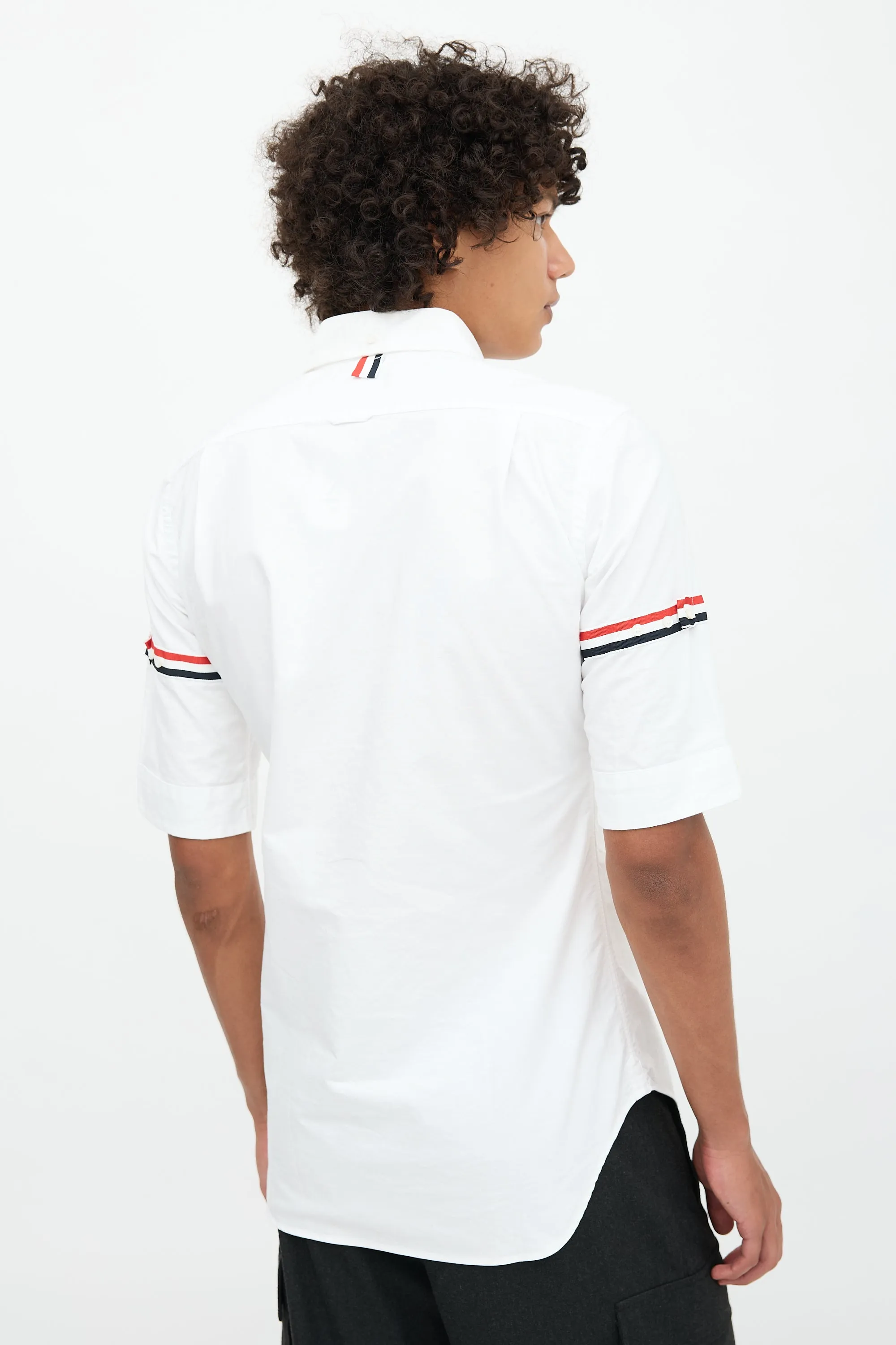 RWB Stripe Short Sleeve Shirt sold by VSP Consignment product image thumbnail 4