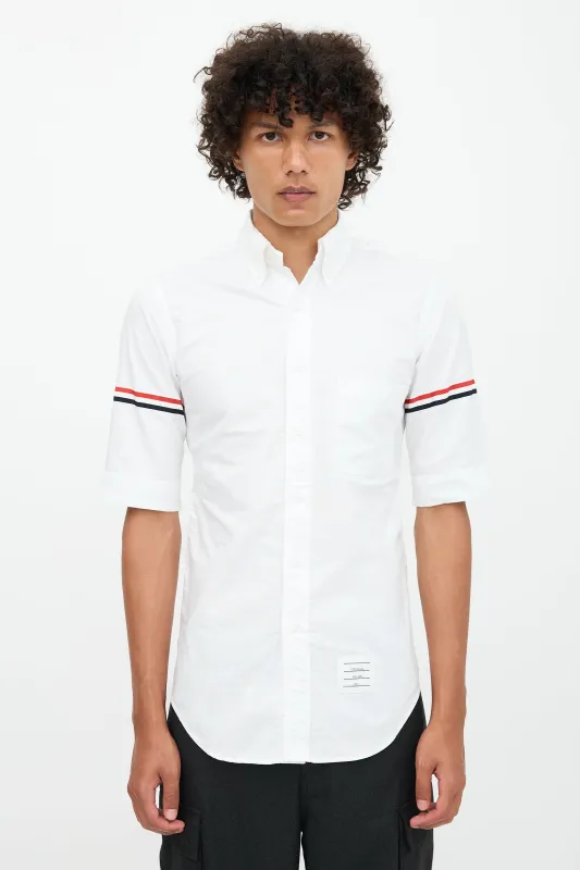 RWB Stripe Short Sleeve Shirt sold by VSP Consignment