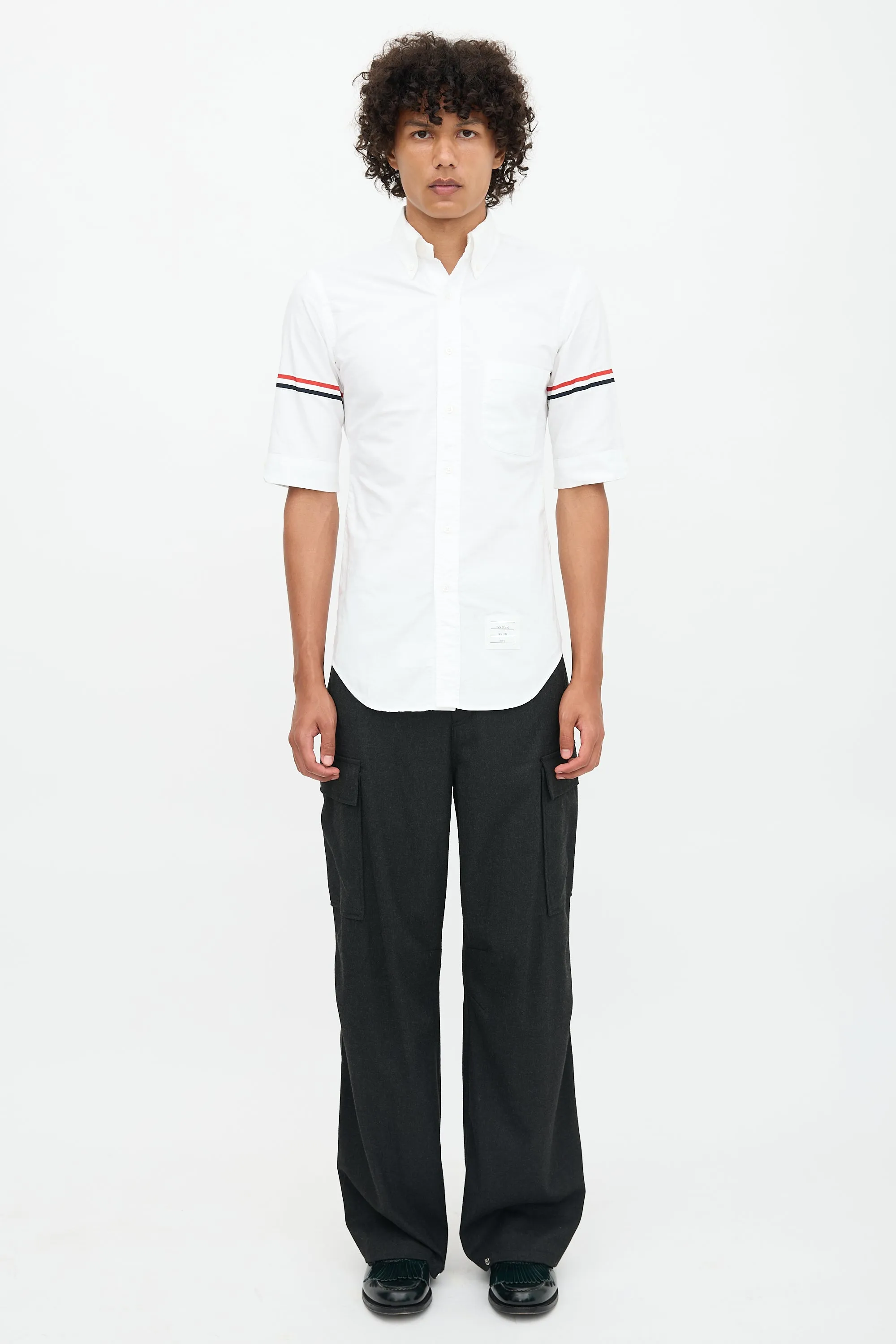RWB Stripe Short Sleeve Shirt sold by VSP Consignment product image thumbnail 2