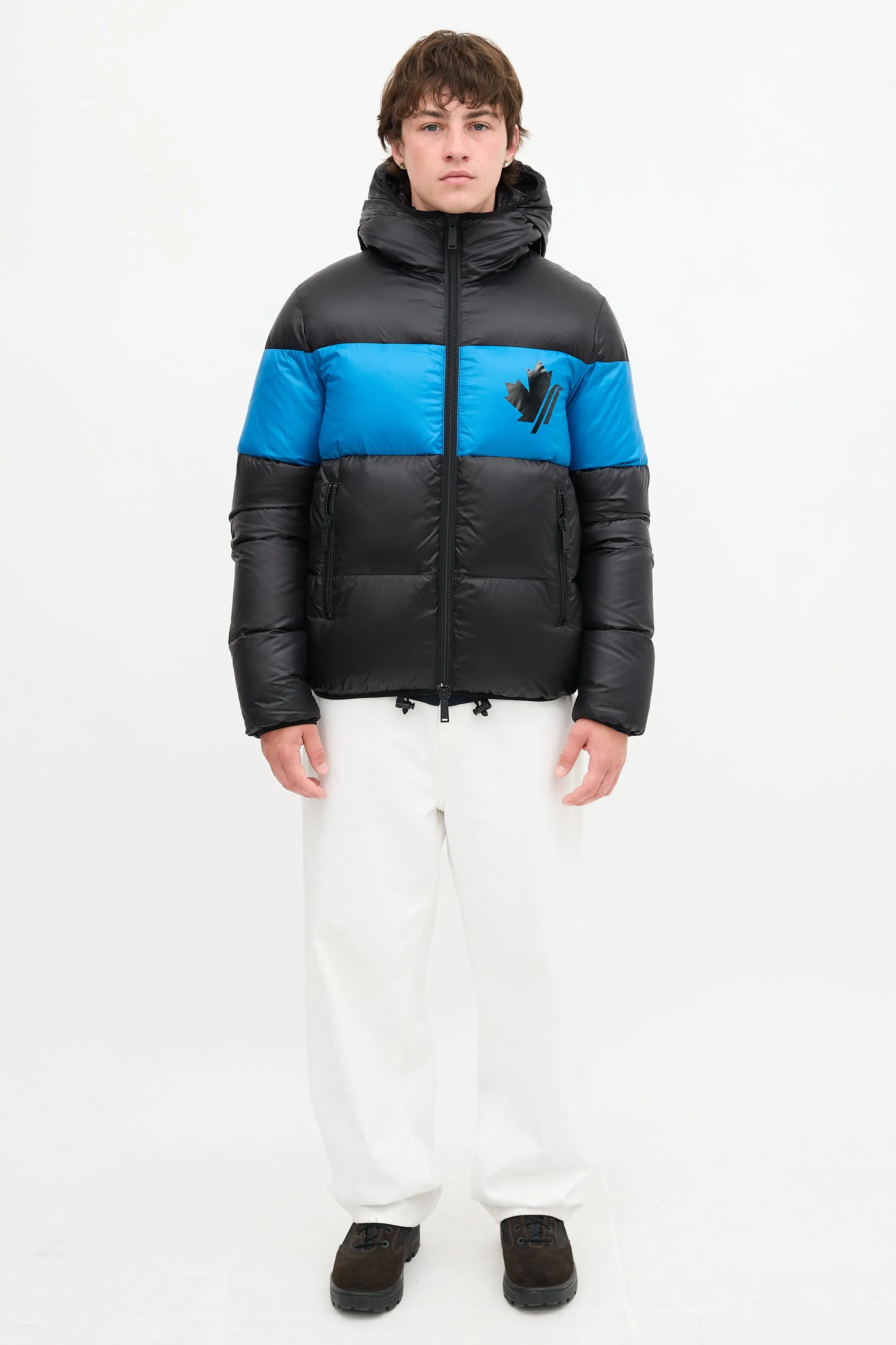 Down Colour Block Puffer Jacket sold by VSP Consignment product image thumbnail 3