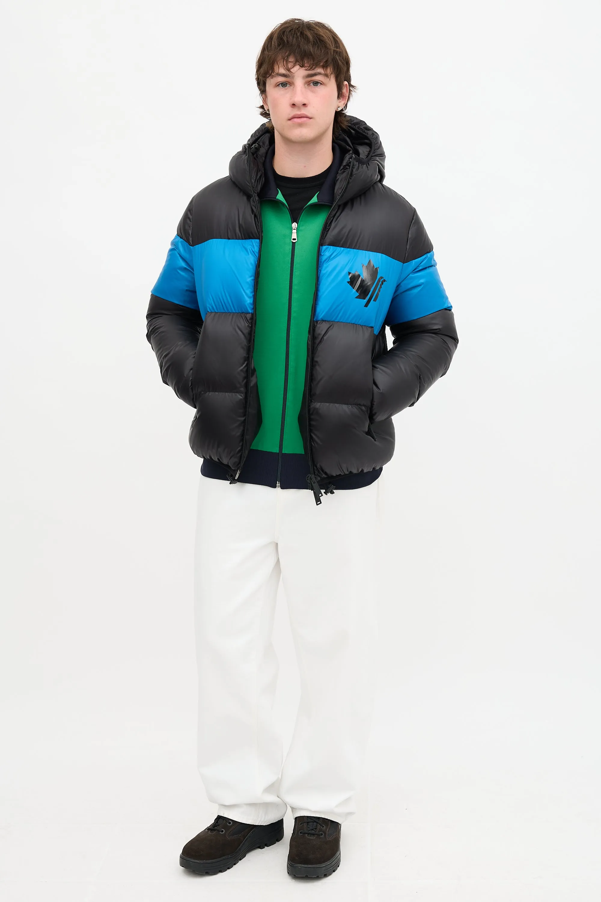 Down Colour Block Puffer Jacket sold by VSP Consignment product image thumbnail 5