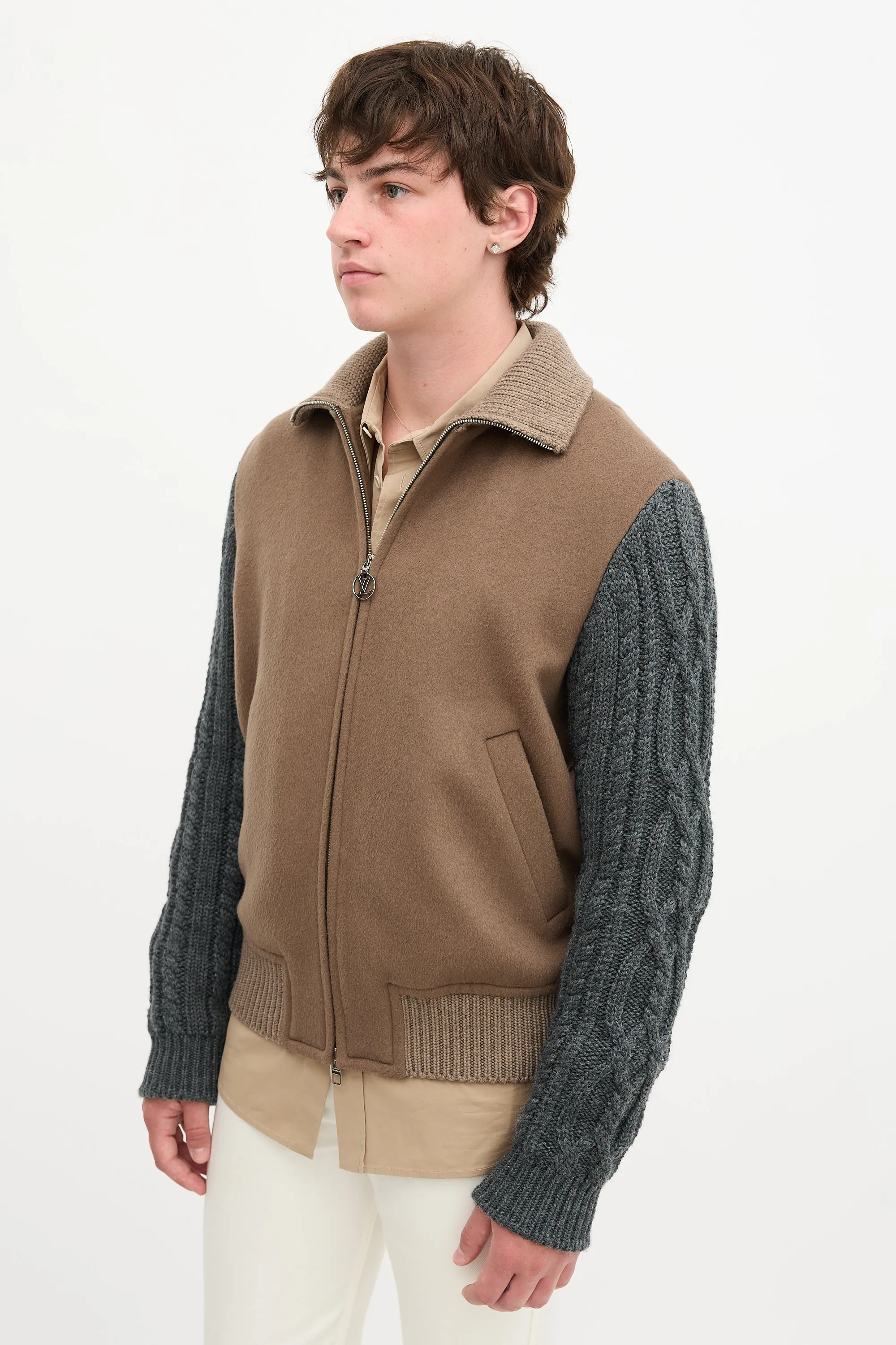 Wool & Cable Knit Jacket sold by VSP Consignment product image thumbnail 3