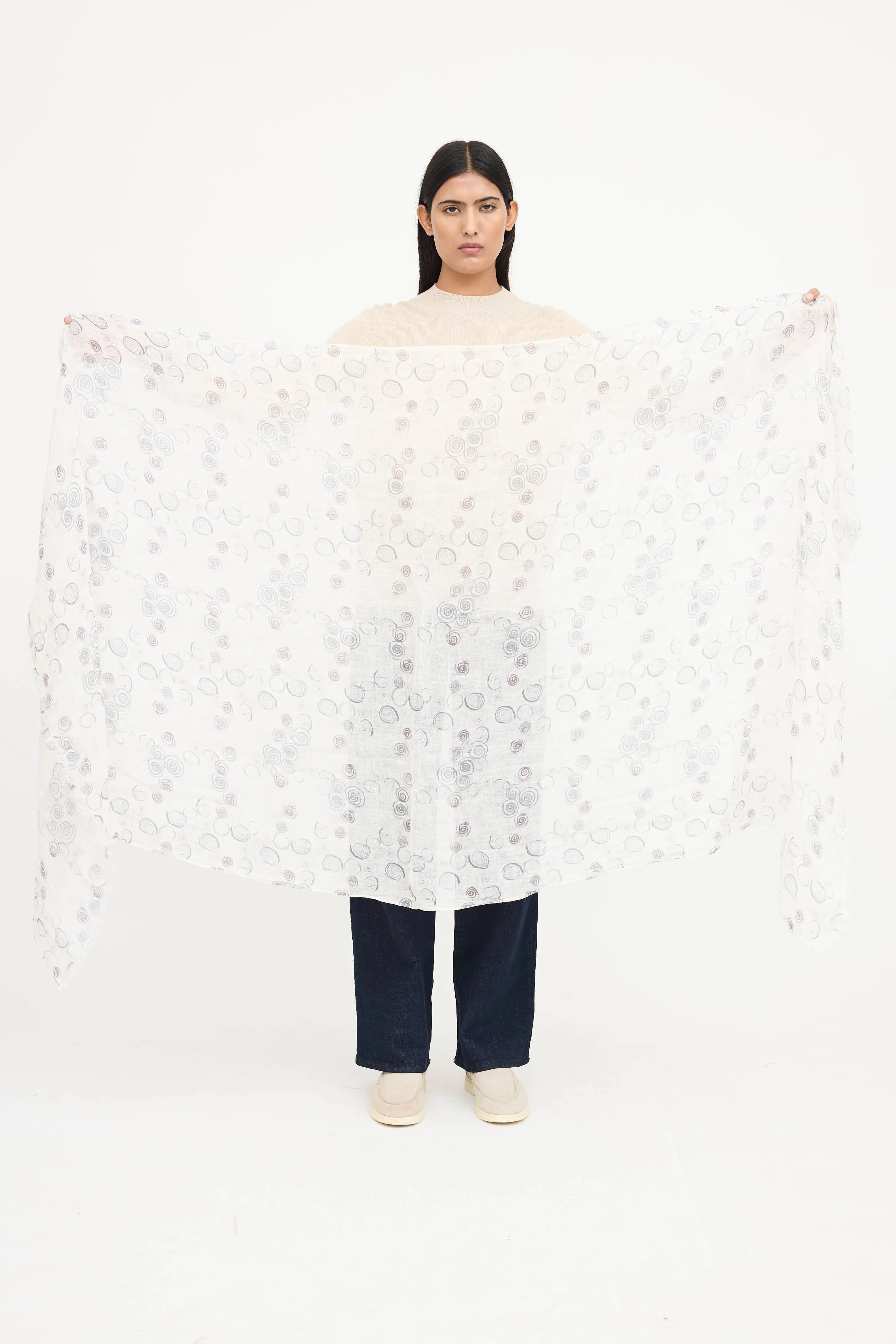 Swirl Print Scarf sold by VSP Consignment product image thumbnail 2