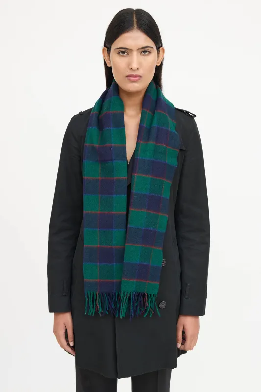 Cashmere Check Scarf sold by VSP Consignment