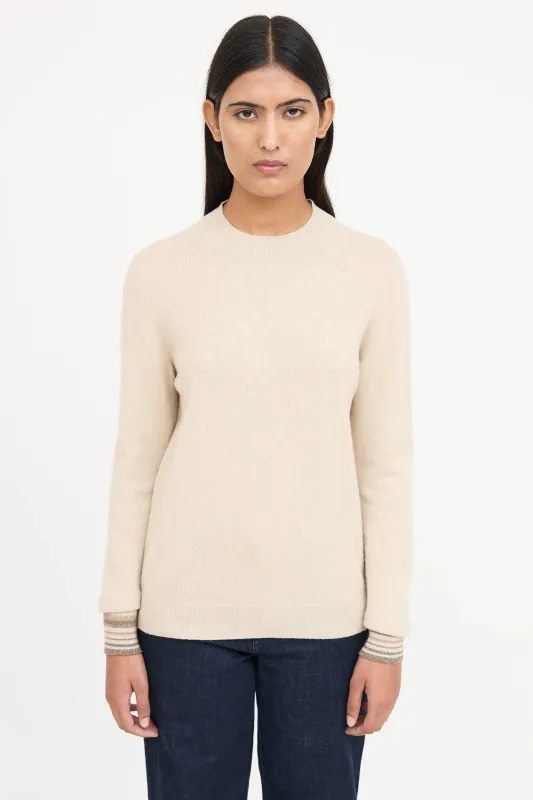 Cashmere Mockneck Sweater sold by VSP Consignment
